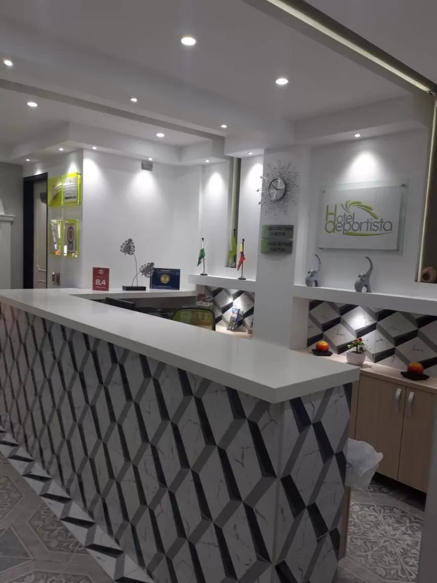 Lobby or reception, Bed in Hotel El Deportista