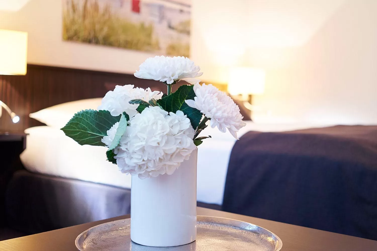 Decorative detail, Bed in Strandhaus Belvedere