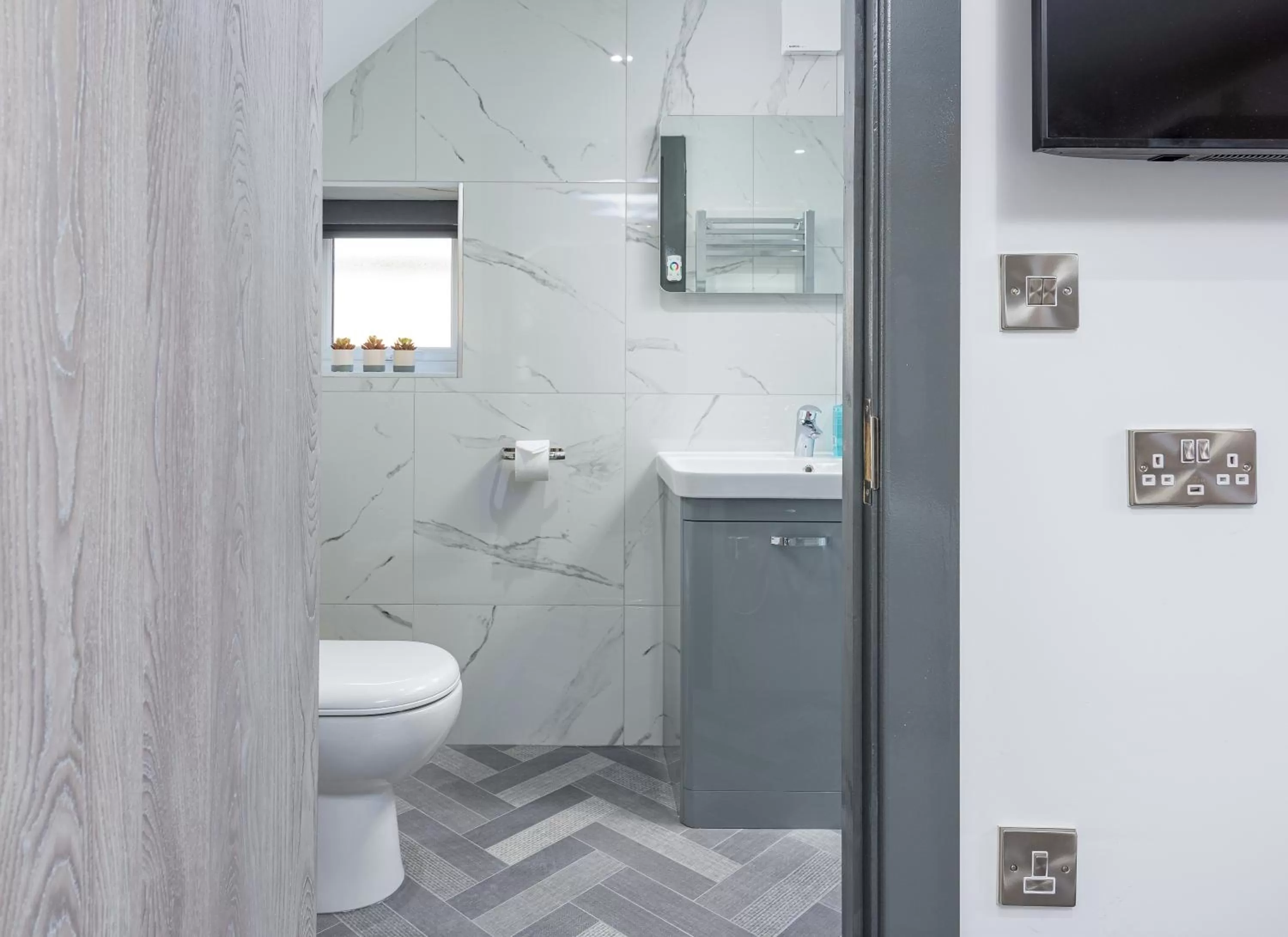 Bathroom in The Stanley Hotel