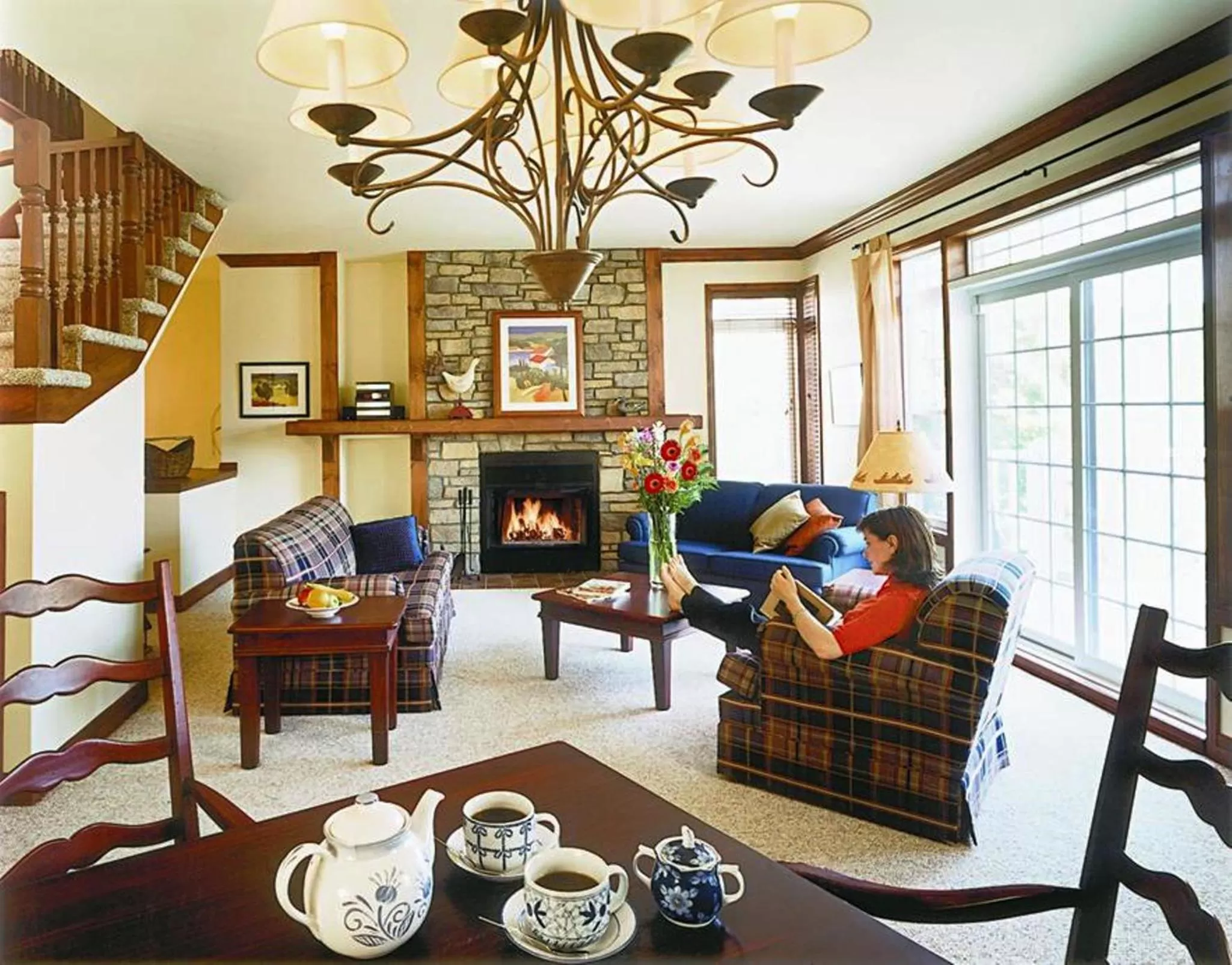 Living room in Cap Tremblant Mountain Resort