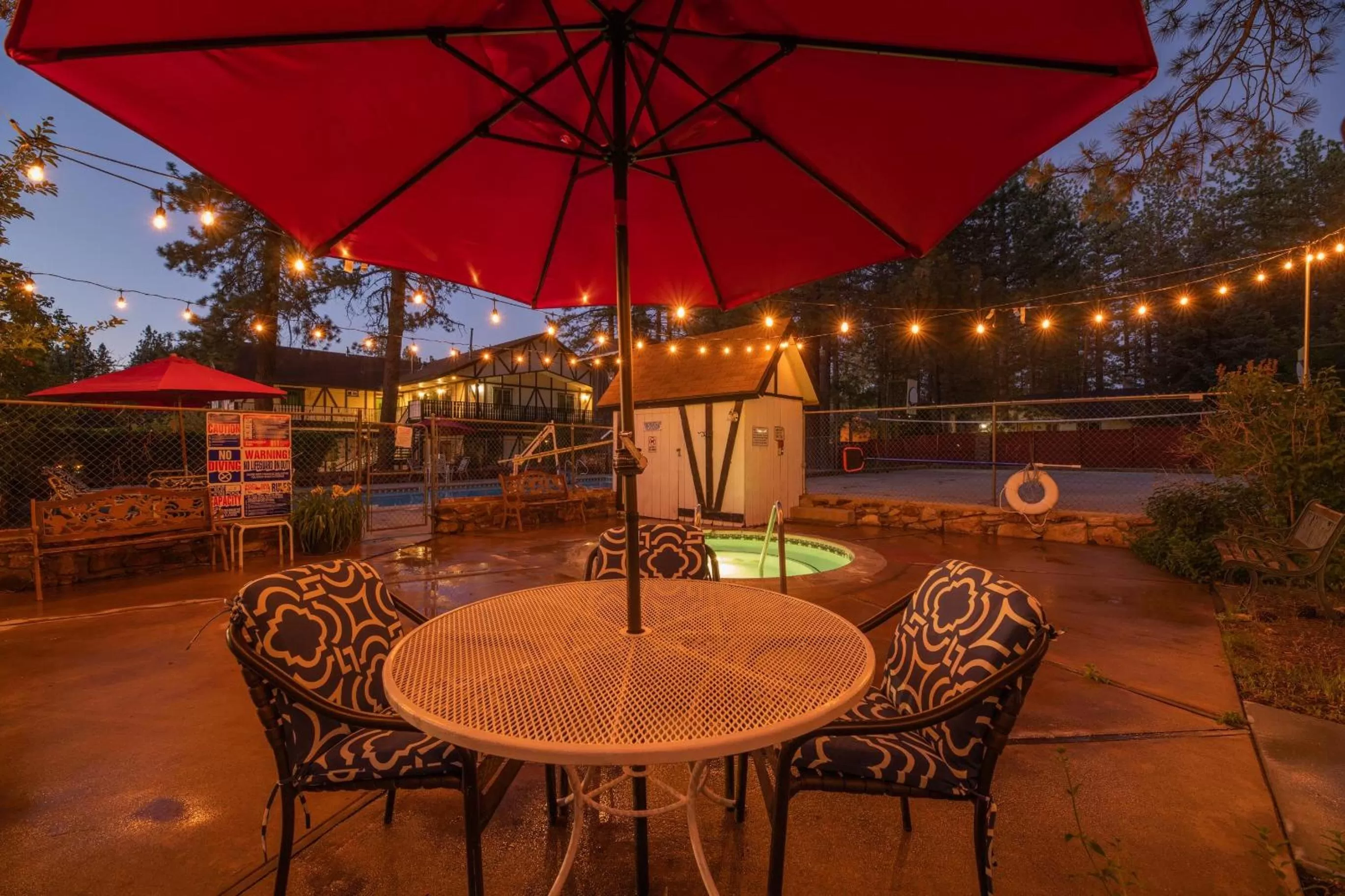 Swimming pool in Black Forest Lodge