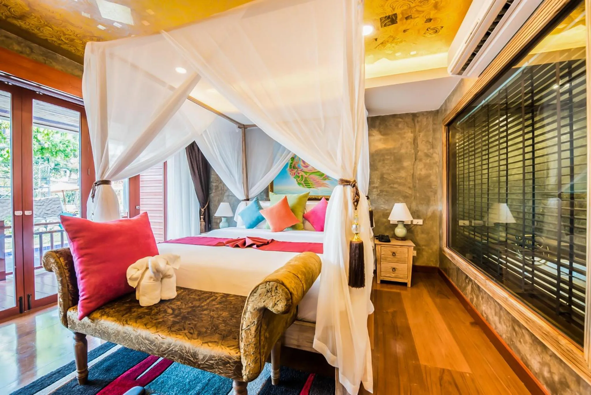 Decorative detail, Bed in The Chaya Resort and Spa