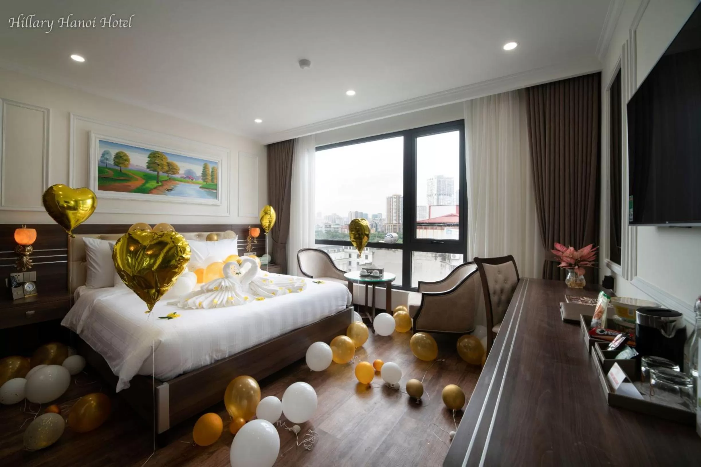 Bedroom, Bed in Hillary Hanoi Hotel