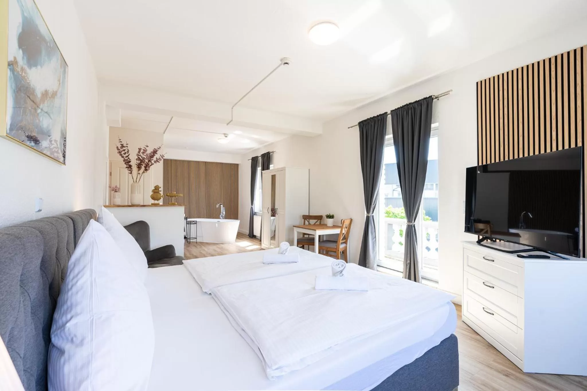 Bed in Hotel Bergheim