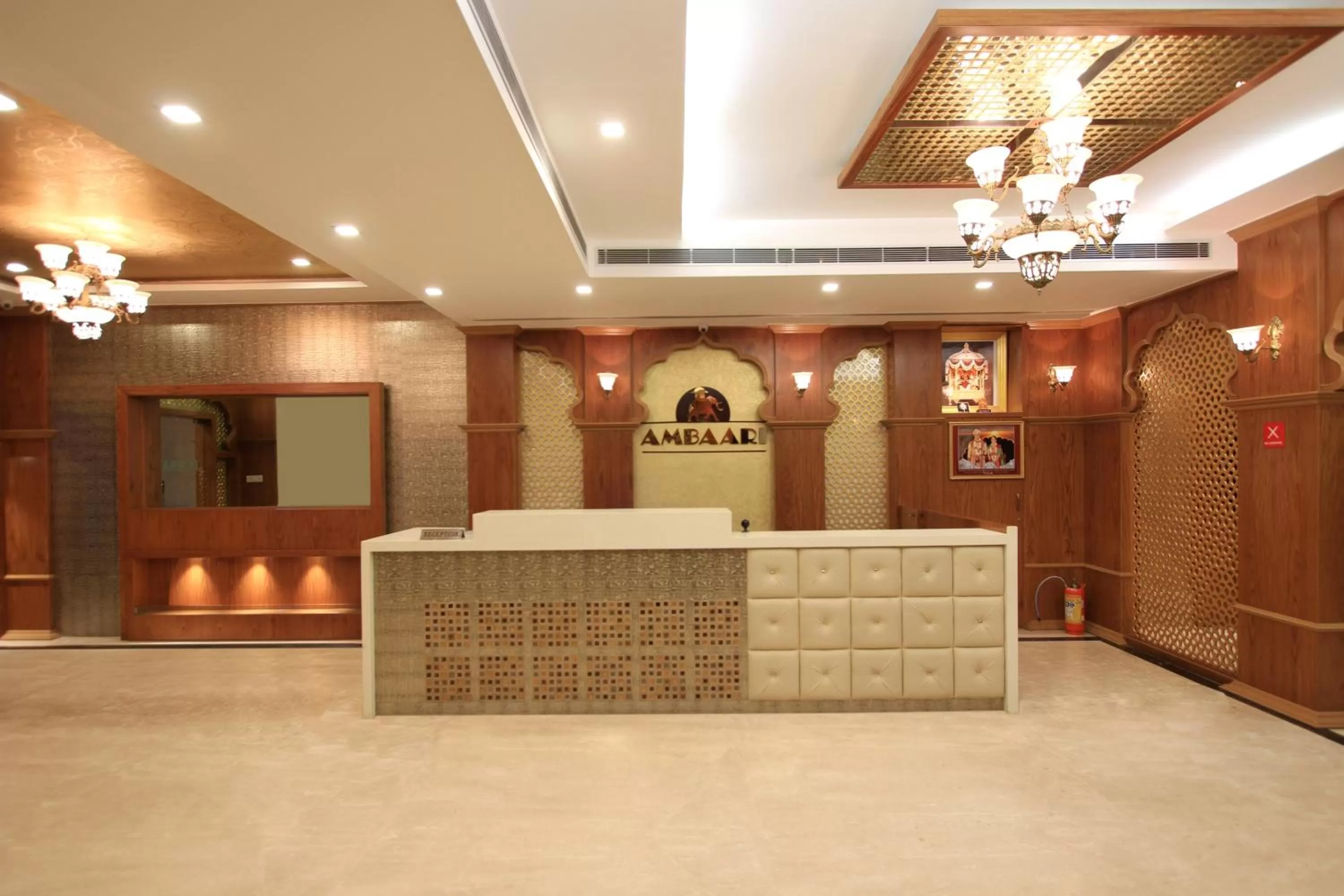 Lobby or reception in Ambaari hotel