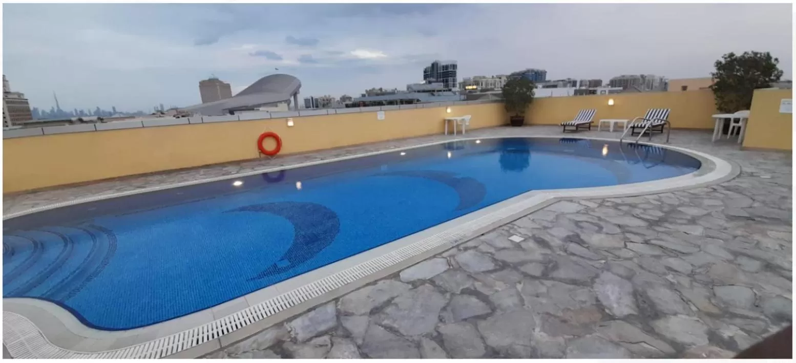 Swimming pool in Akas-Inn Hotel Apartment