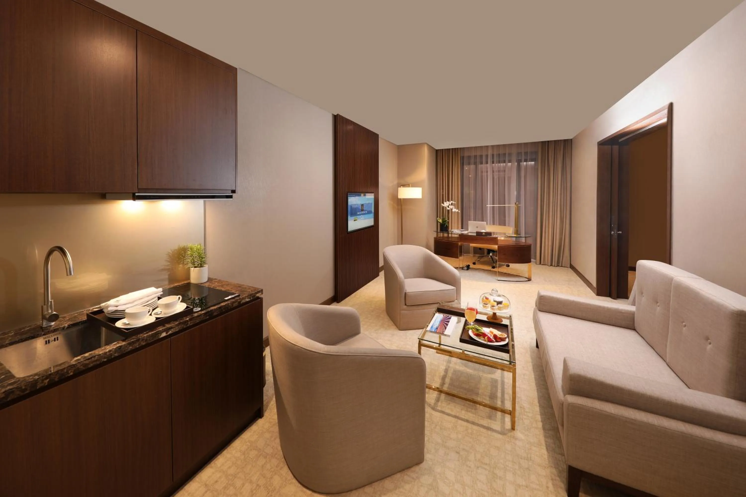 Seating area in Grand Vista Hanoi