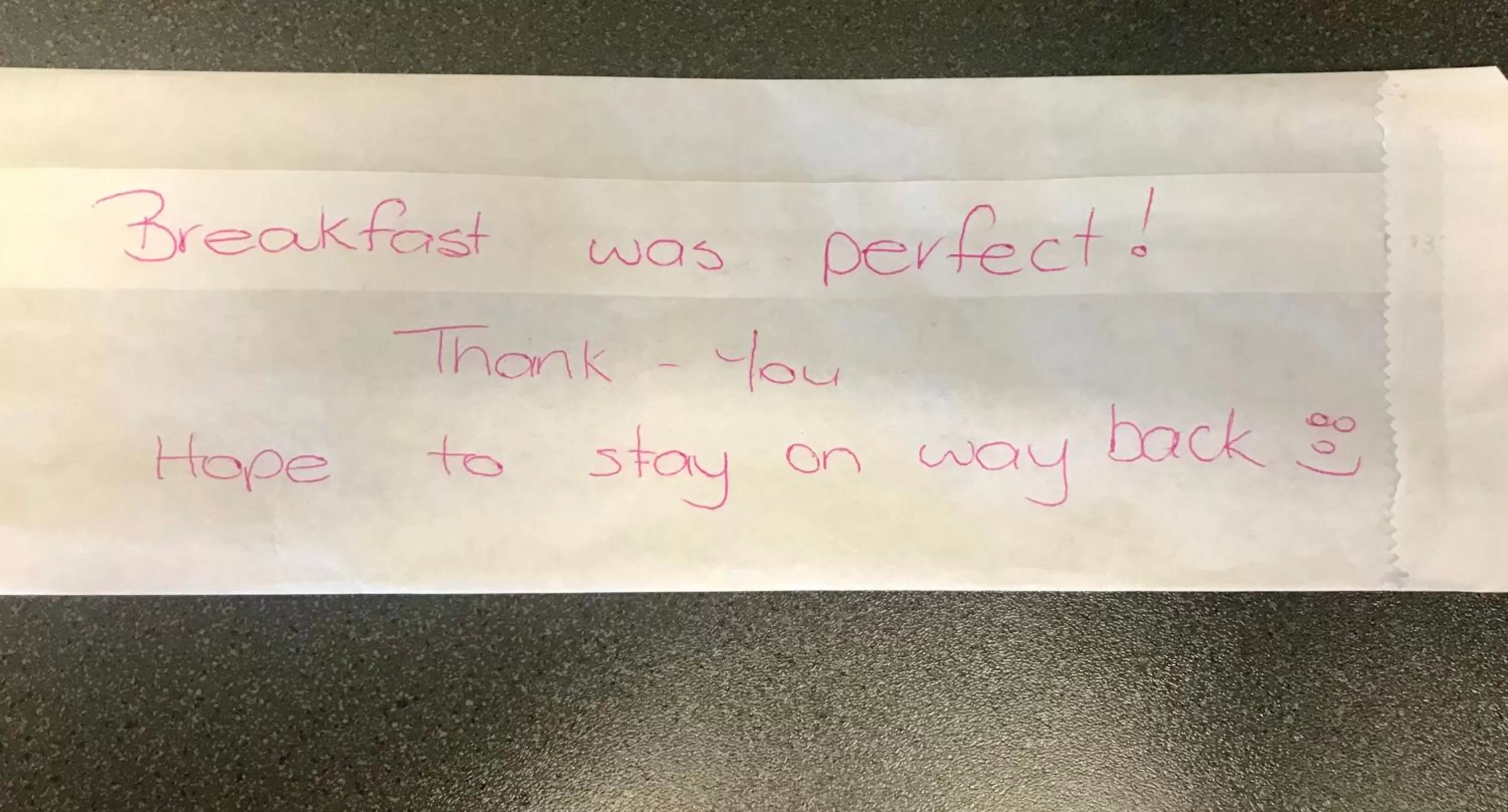 Continental breakfast in Roma Motel