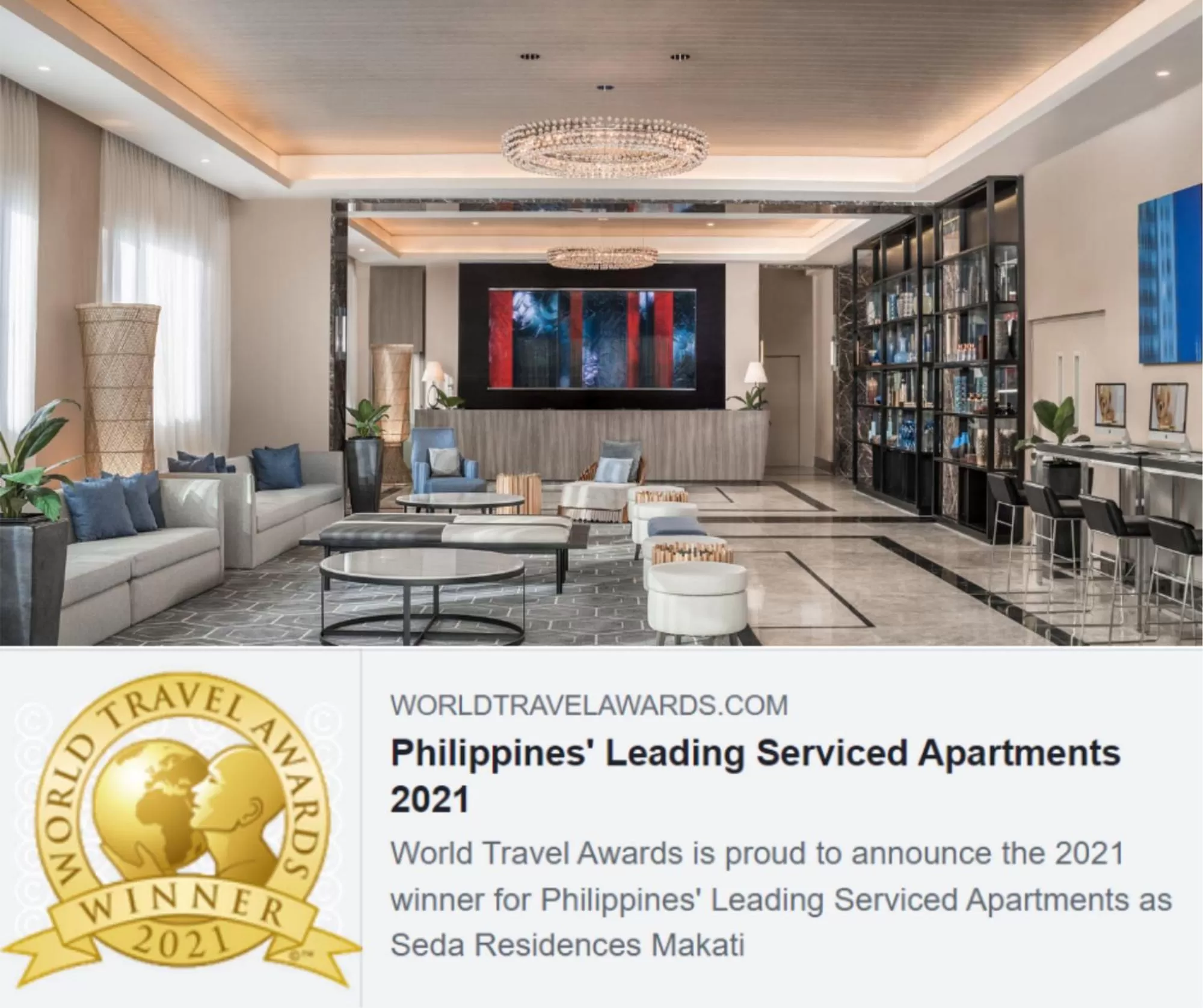Certificate/Award in Seda Residences Makati