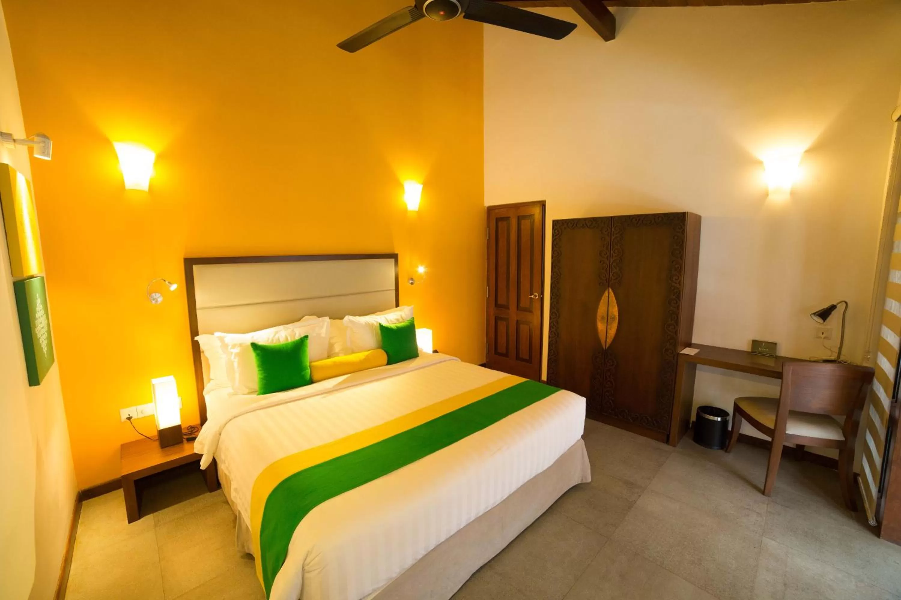 Bed in The Thinnai - All-Suites Boutique Hotel