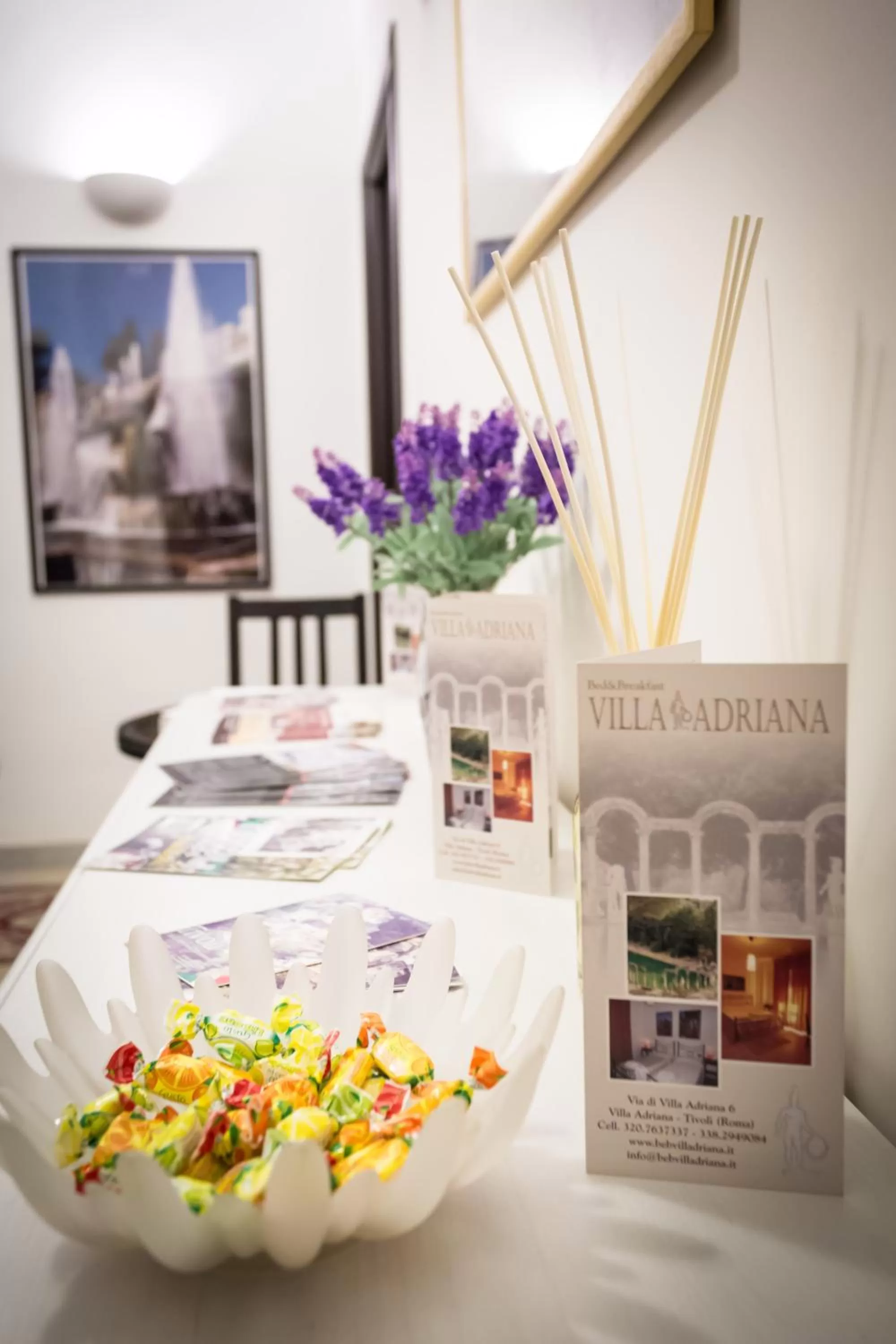 Lobby or reception in B&B Villa Adriana