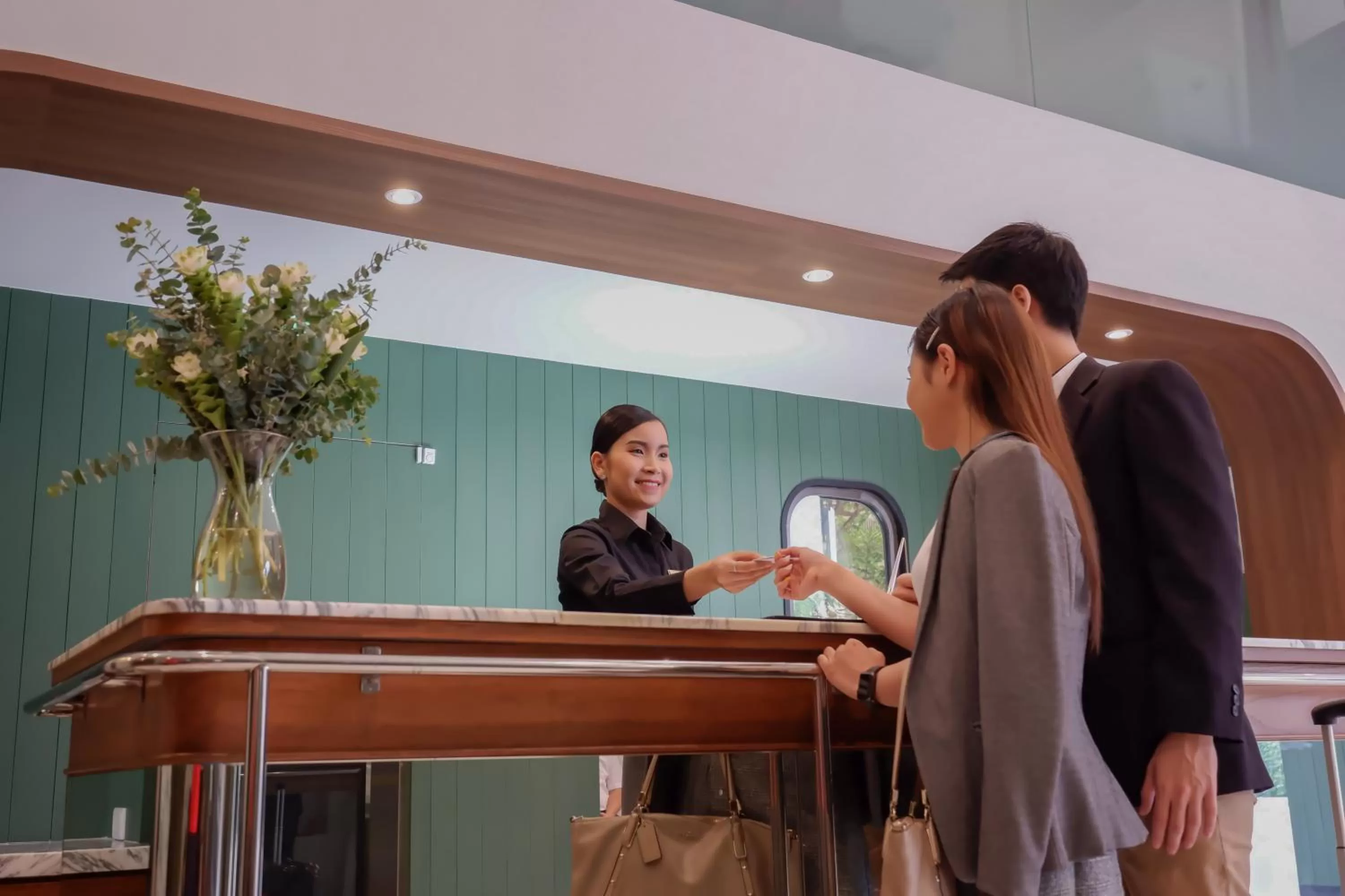 Lobby or reception in Justice Hotel