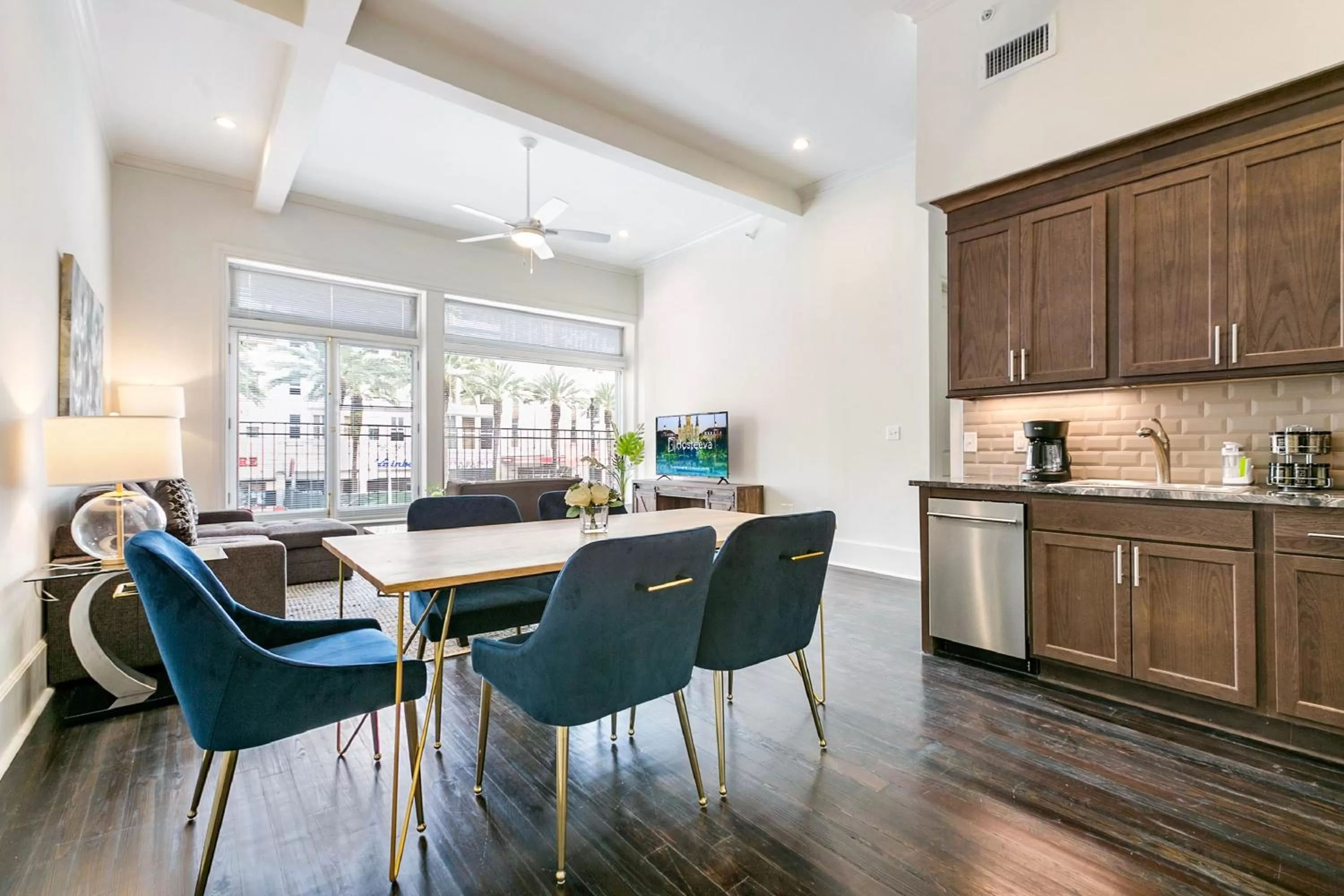 Kitchen or kitchenette in 1 and 2 BR Private Condos Steps Away From French Quarter