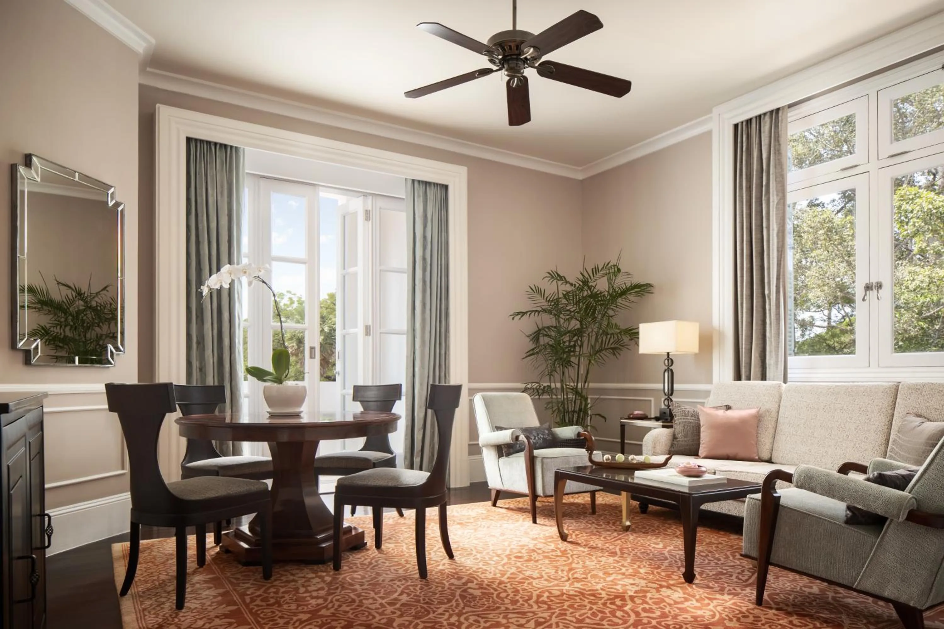 Living room in Raffles Grand Hotel d'Angkor