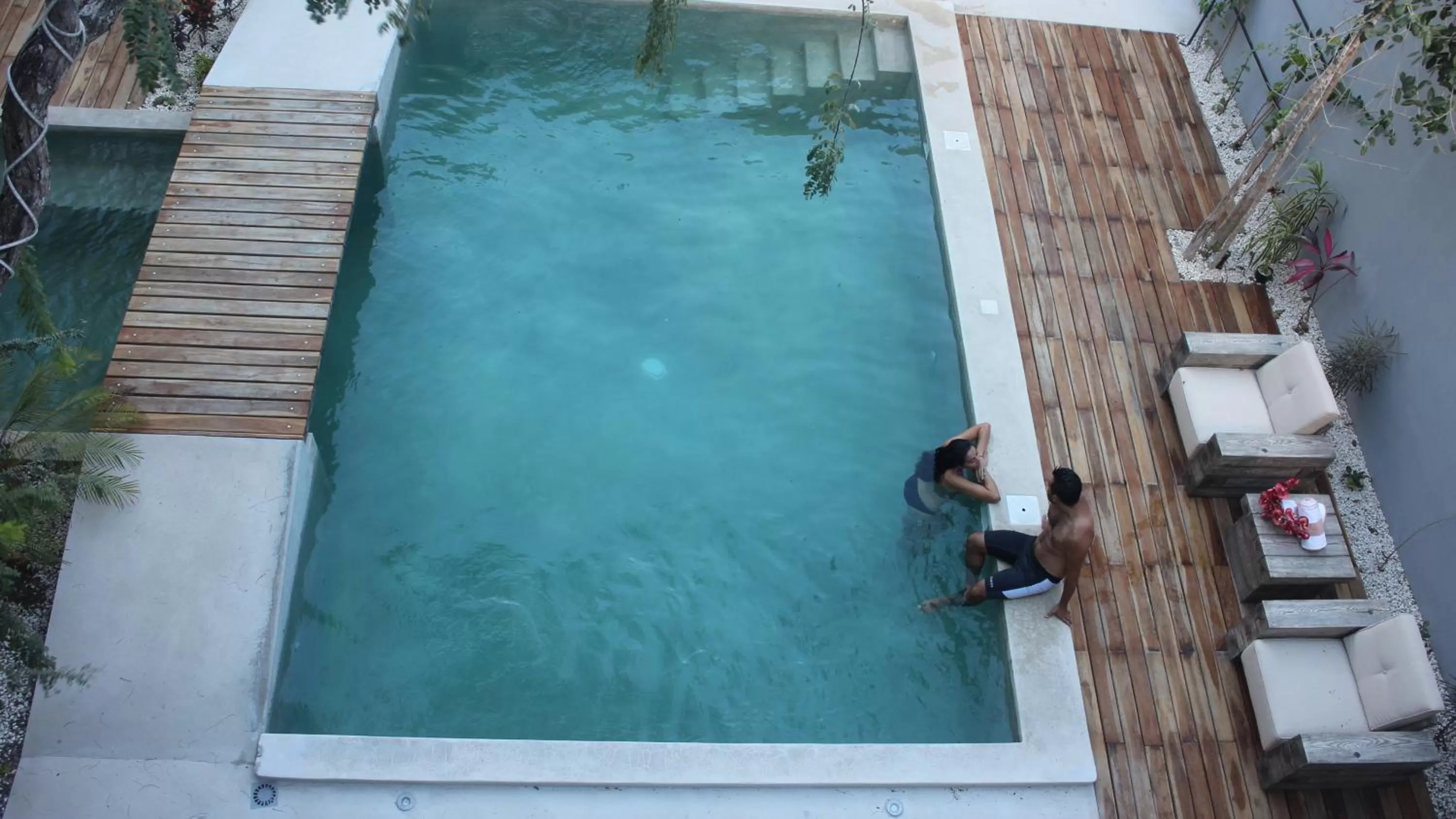 Swimming pool in Little Gem Hotel Tulum La Veleta