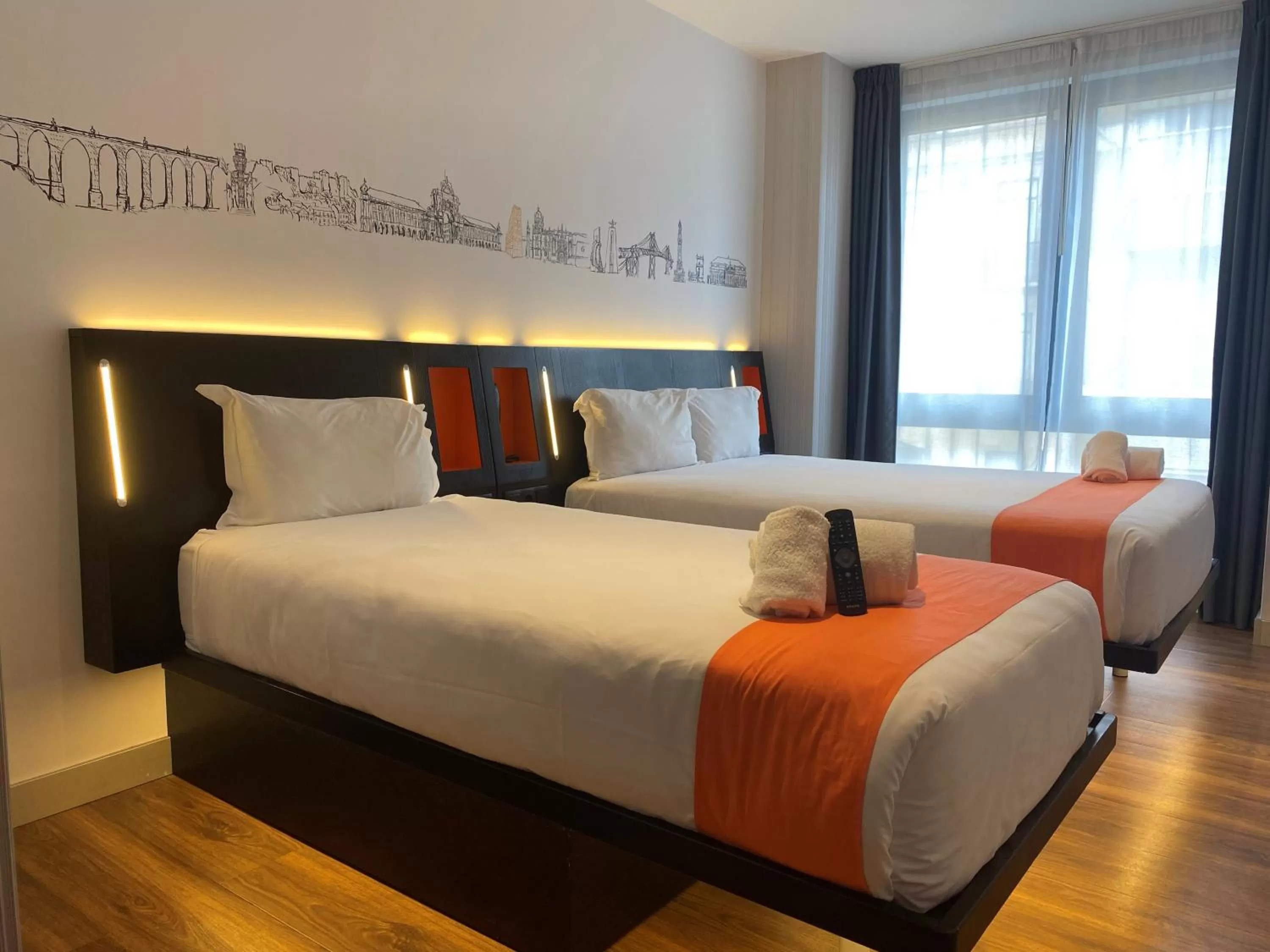 Bed in easyHotel Lisbon