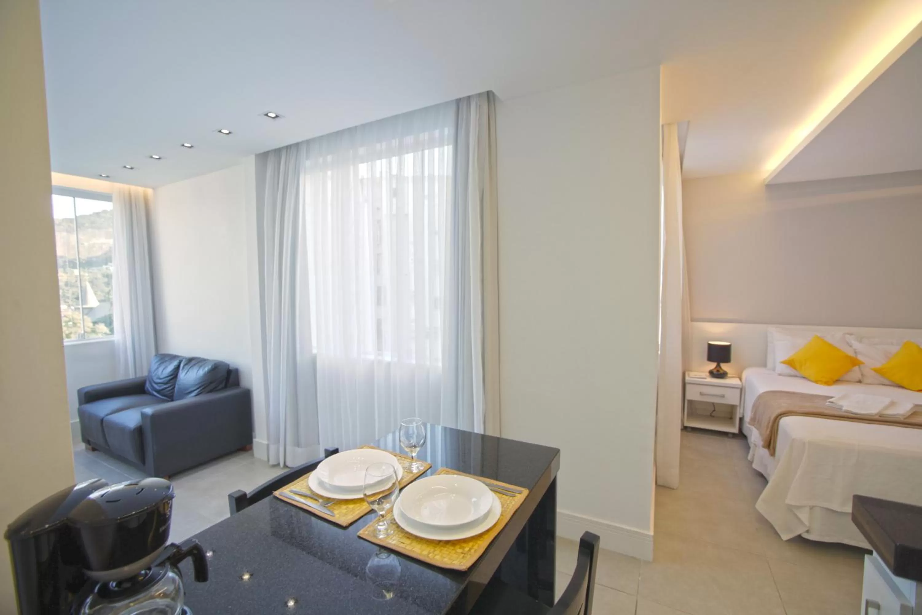 Kitchen or kitchenette, Bed in New Sugar Loft Apartments