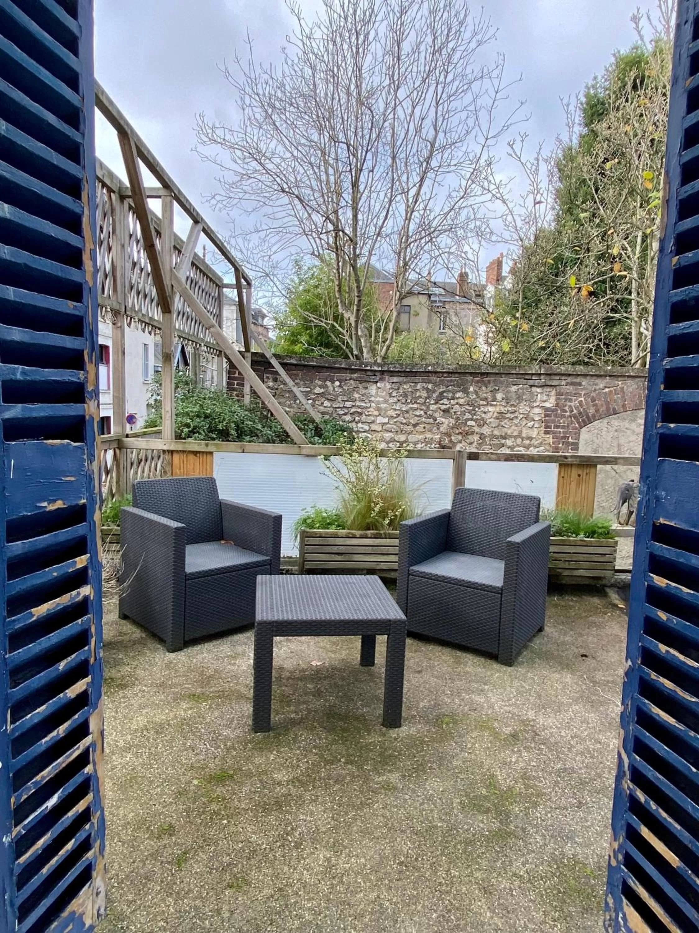 Balcony/Terrace in Hôtel Céline - Hôtel de la Gare