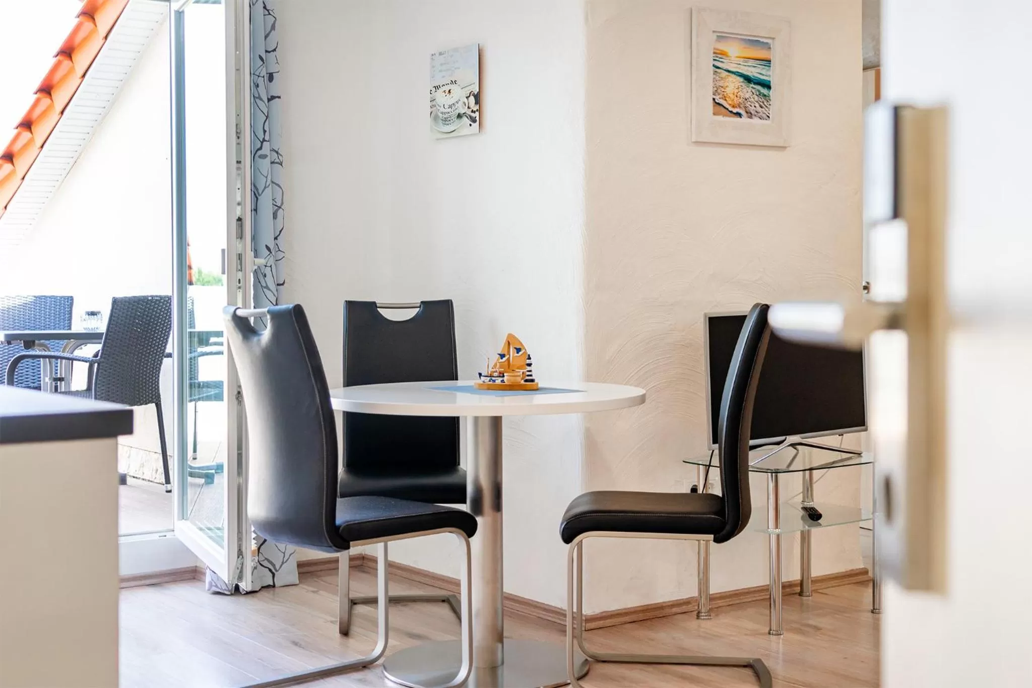 Living room in Villa Moorstern am Badesee Tannenhausen