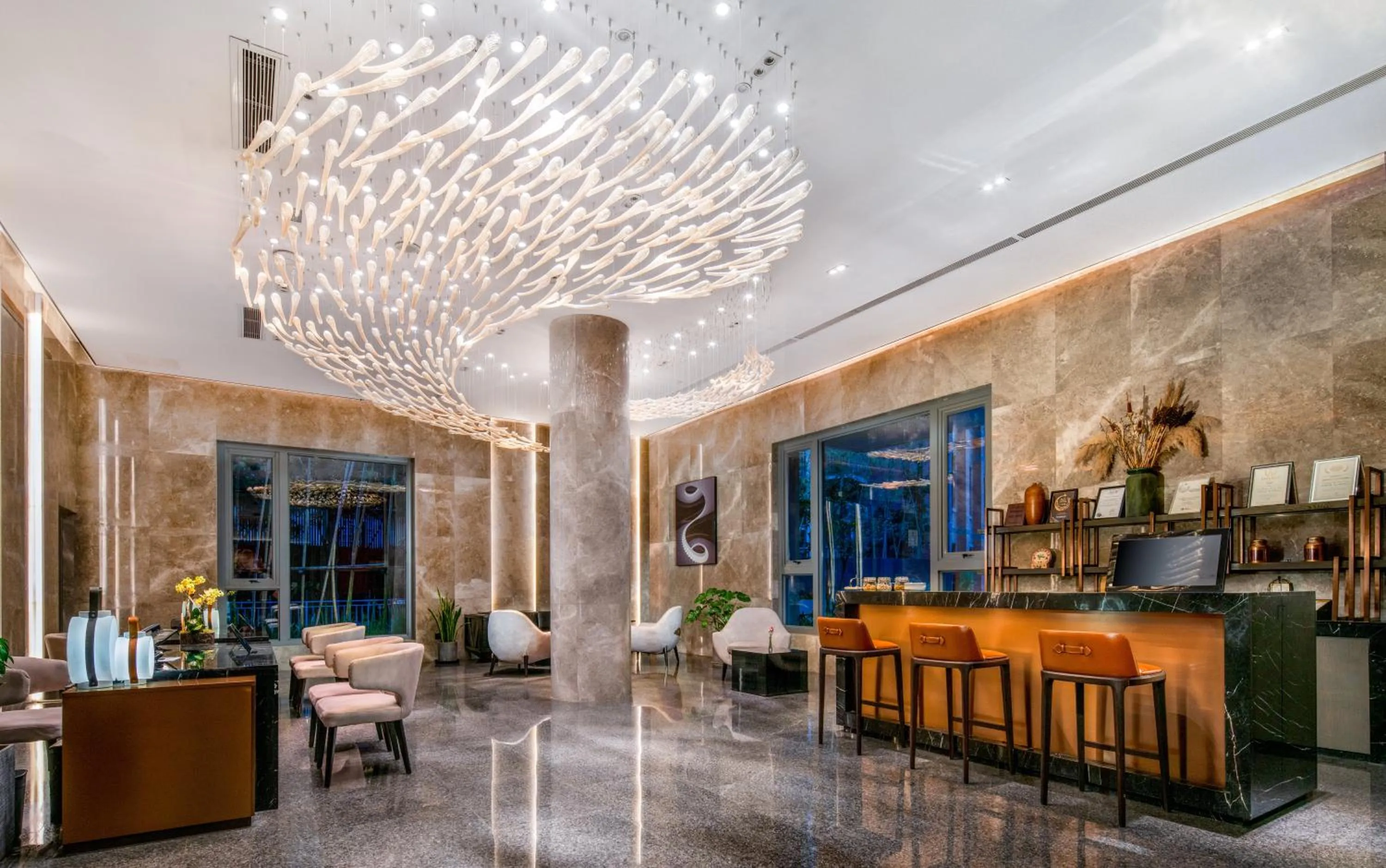 Lobby or reception in Cachet Boutique Kunming Artime 昆明彩云里凯世精品酒店