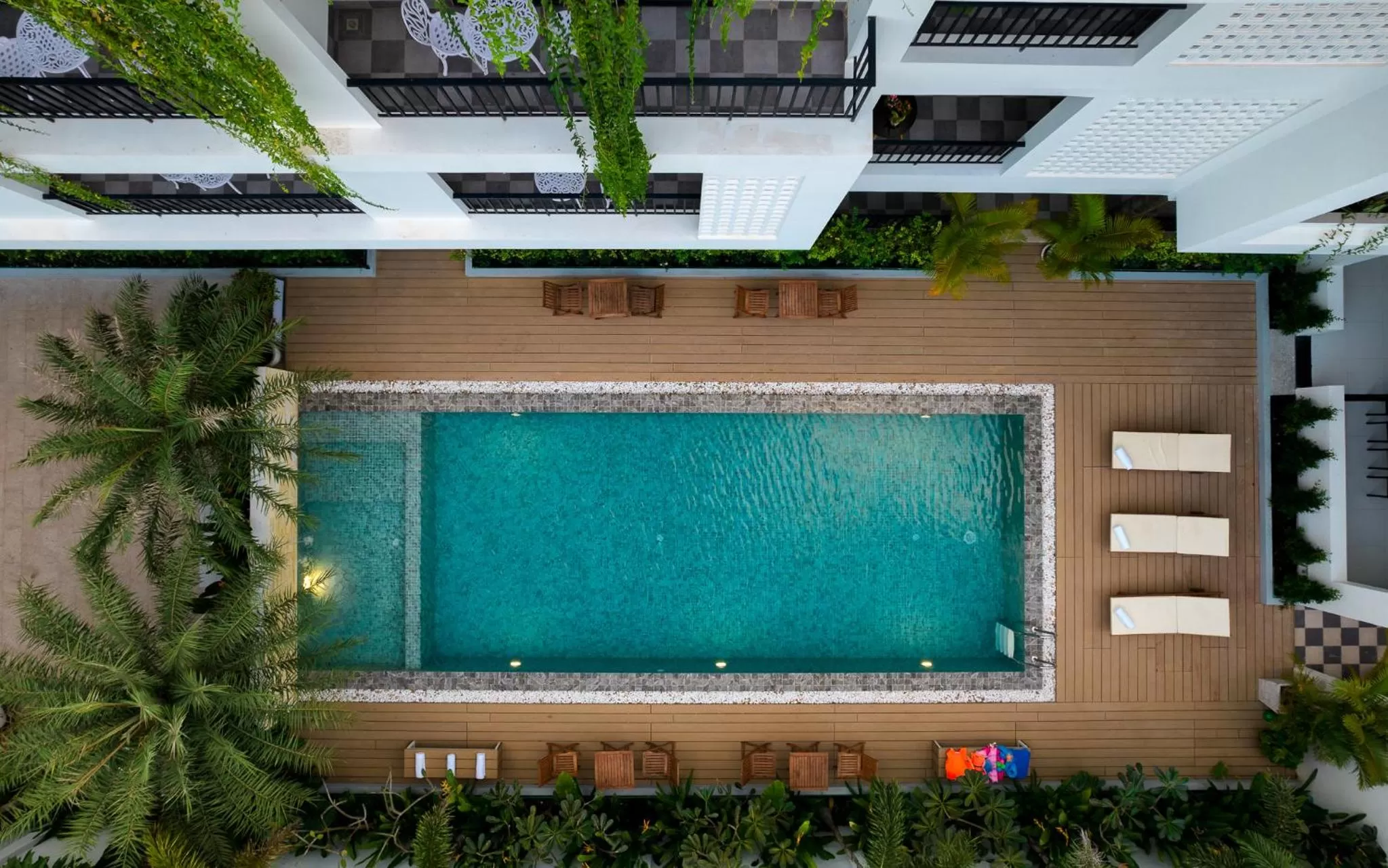 Bird's eye view, Pool View in Angkor H Villa
