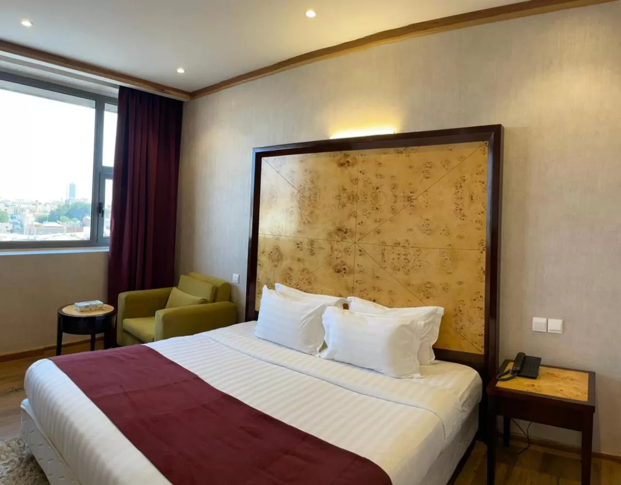 Bed in Hyatt Jeddah Continental Hotel