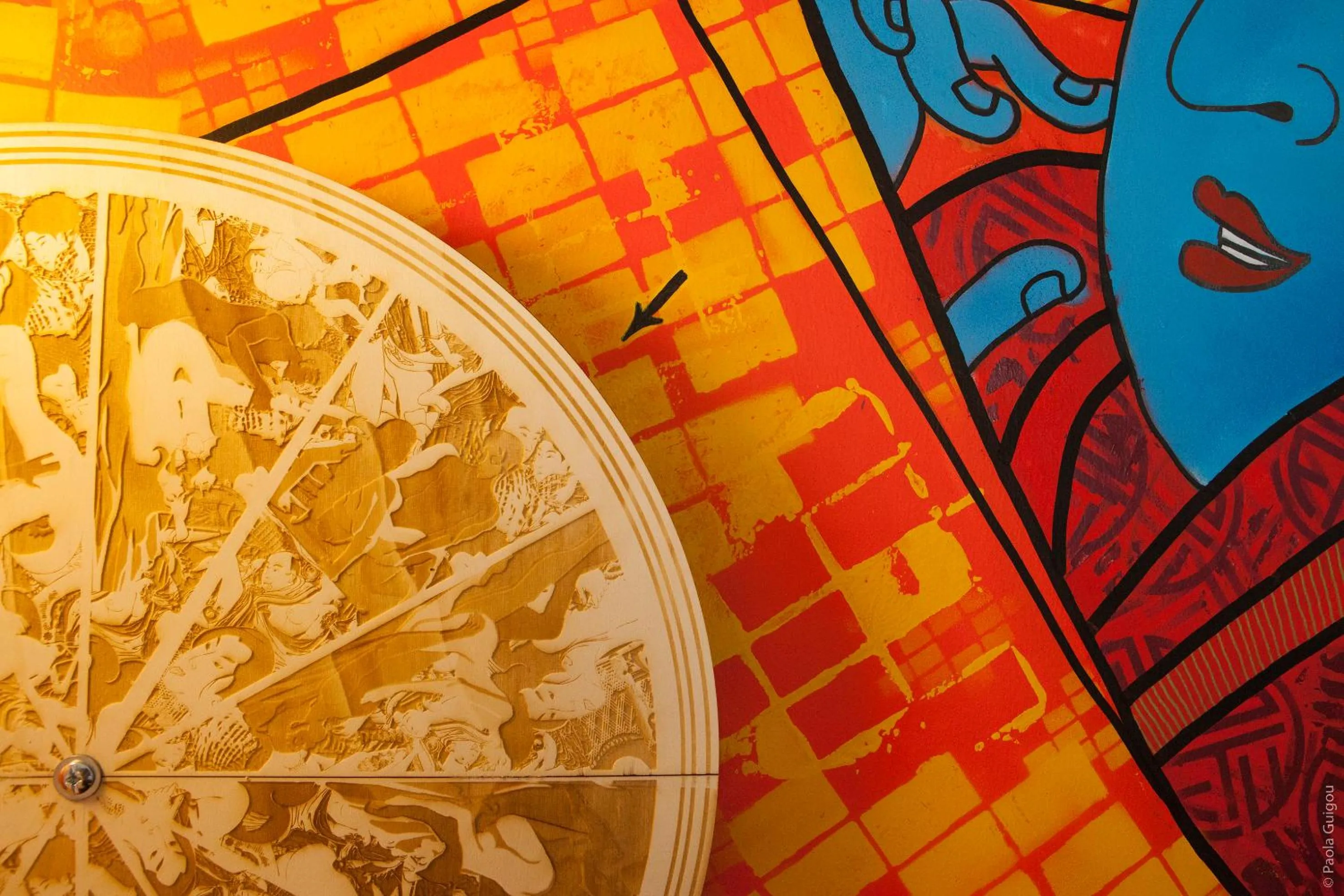 Decorative detail in Hôtel Graffalgar