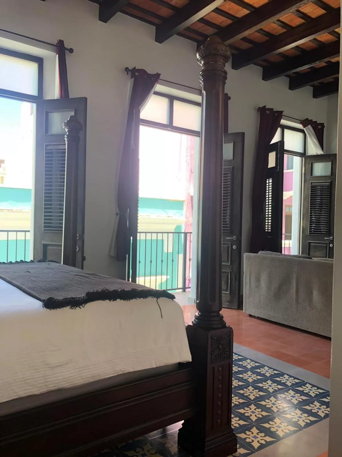 Bed in La Terraza de San Juan