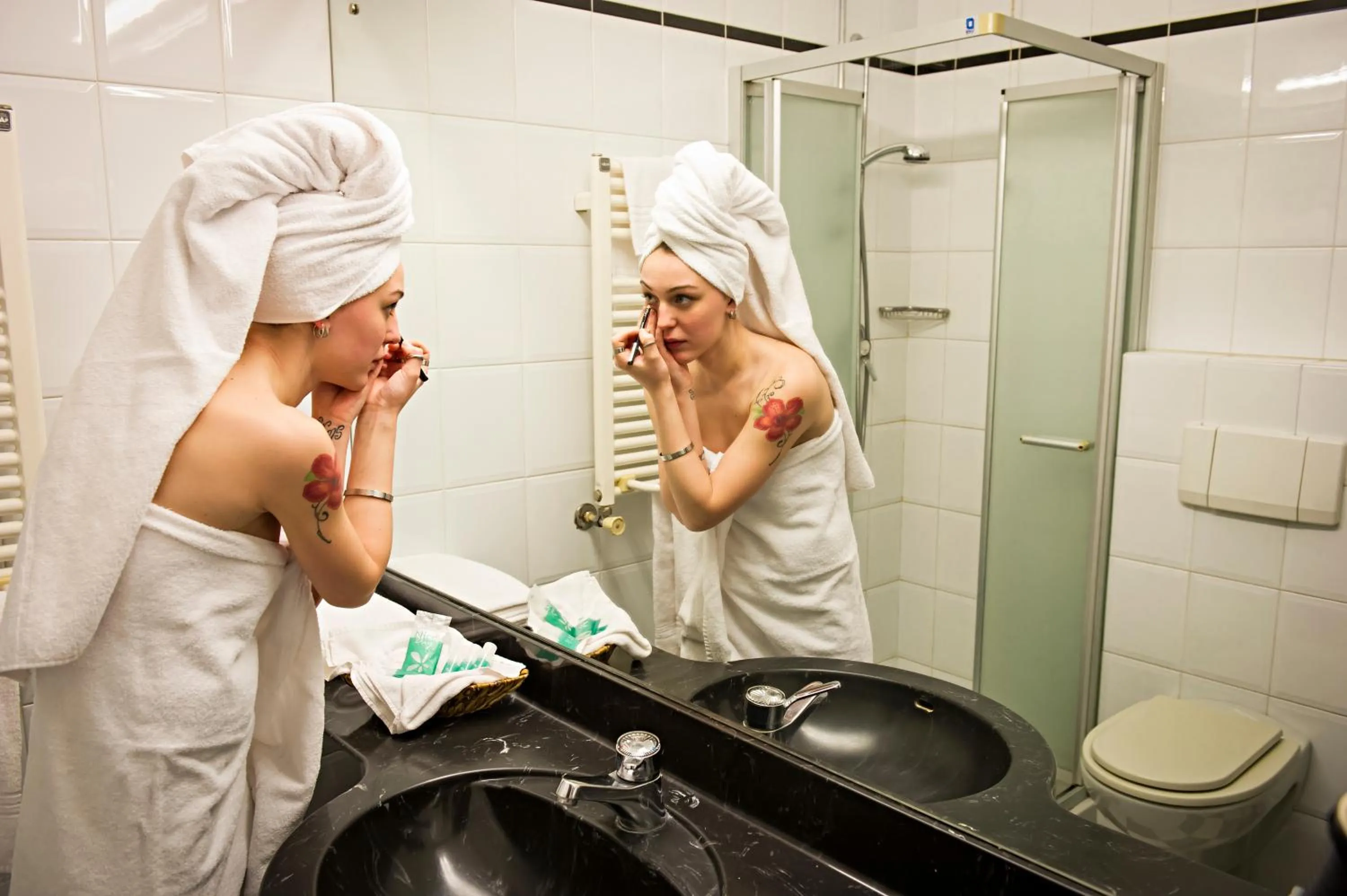 Bathroom in Hotel Cinzia Ristorante Christian e Manuel
