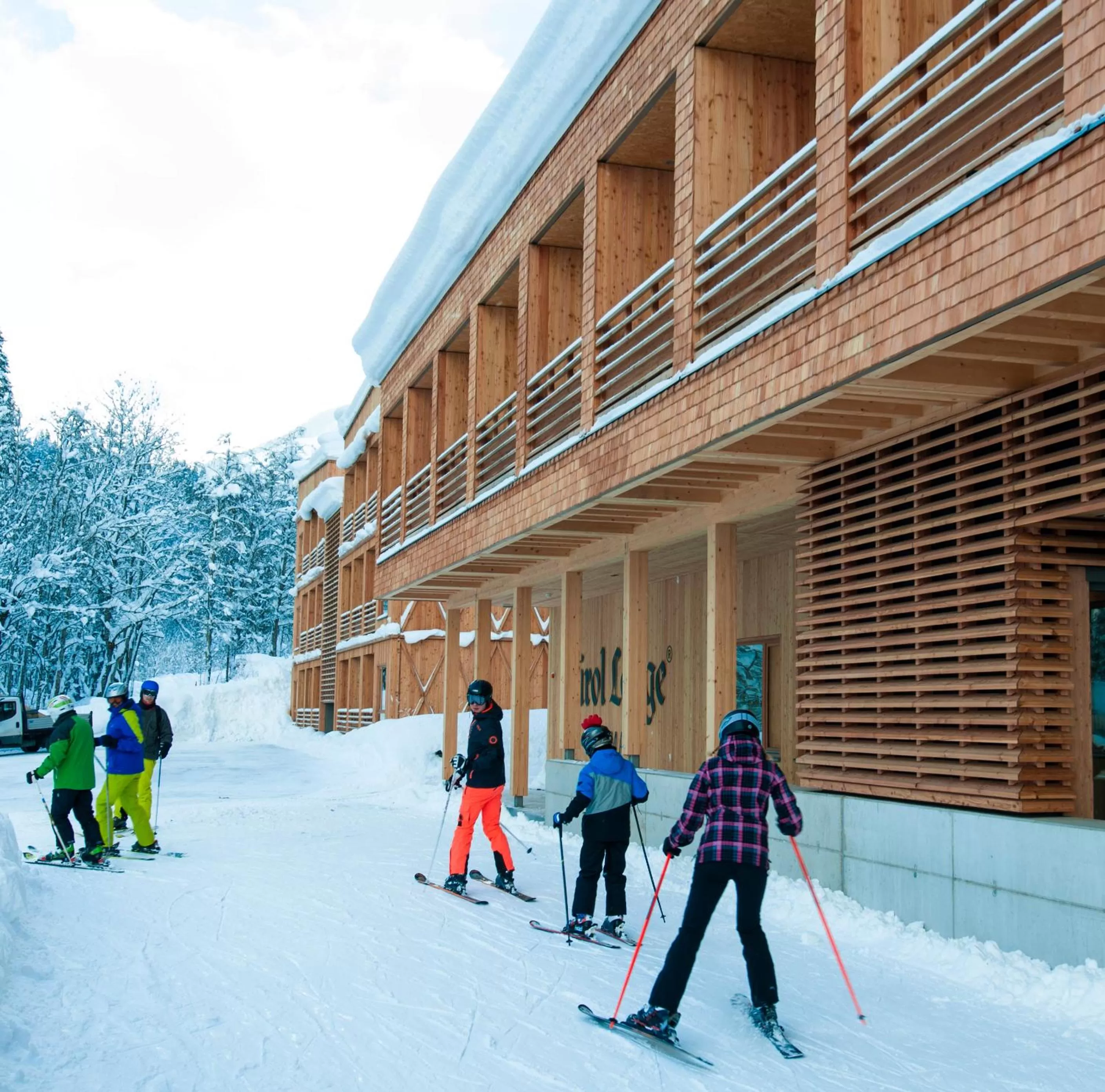Facade/entrance in Tirol Lodge