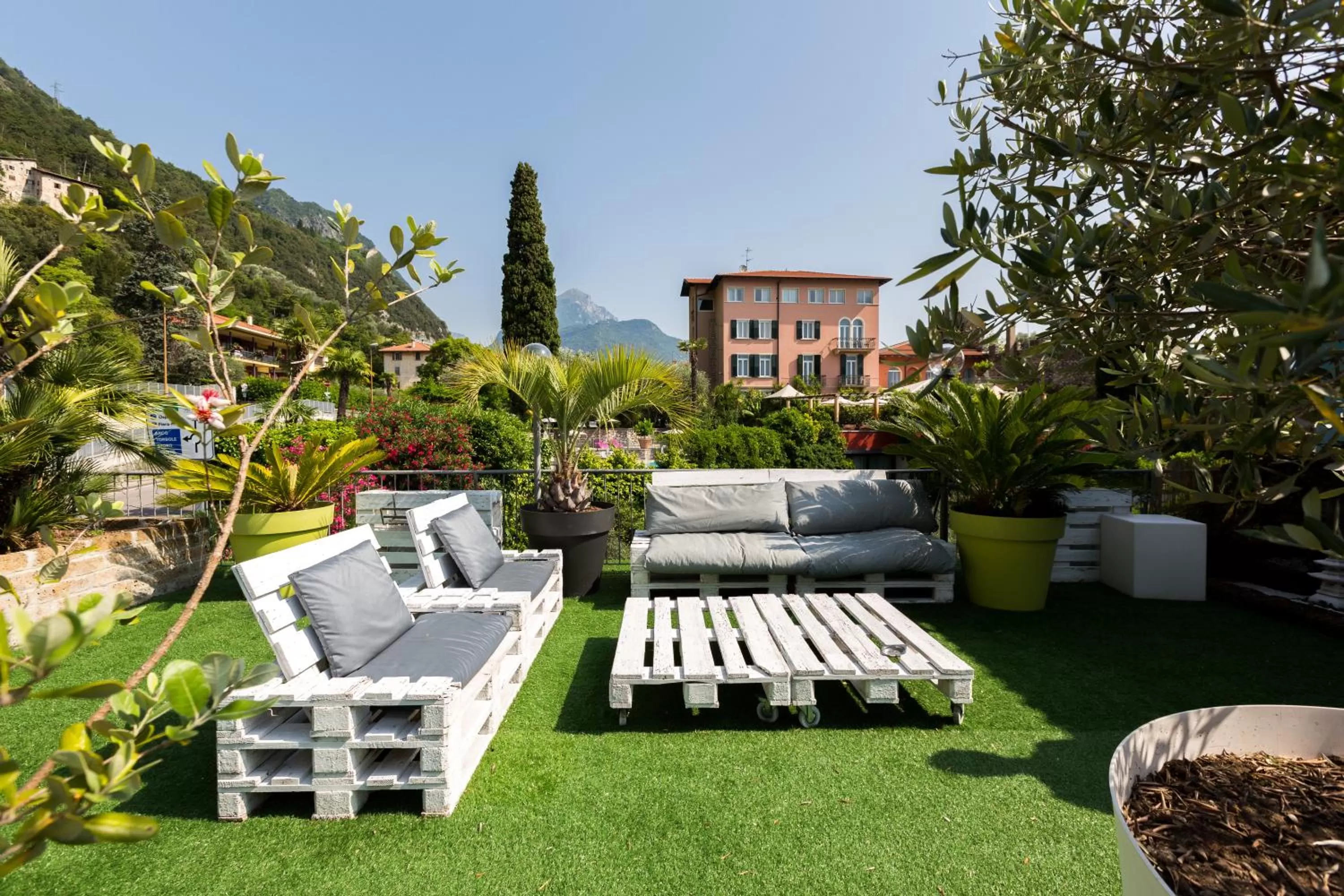 Patio in Hotel Canarino
