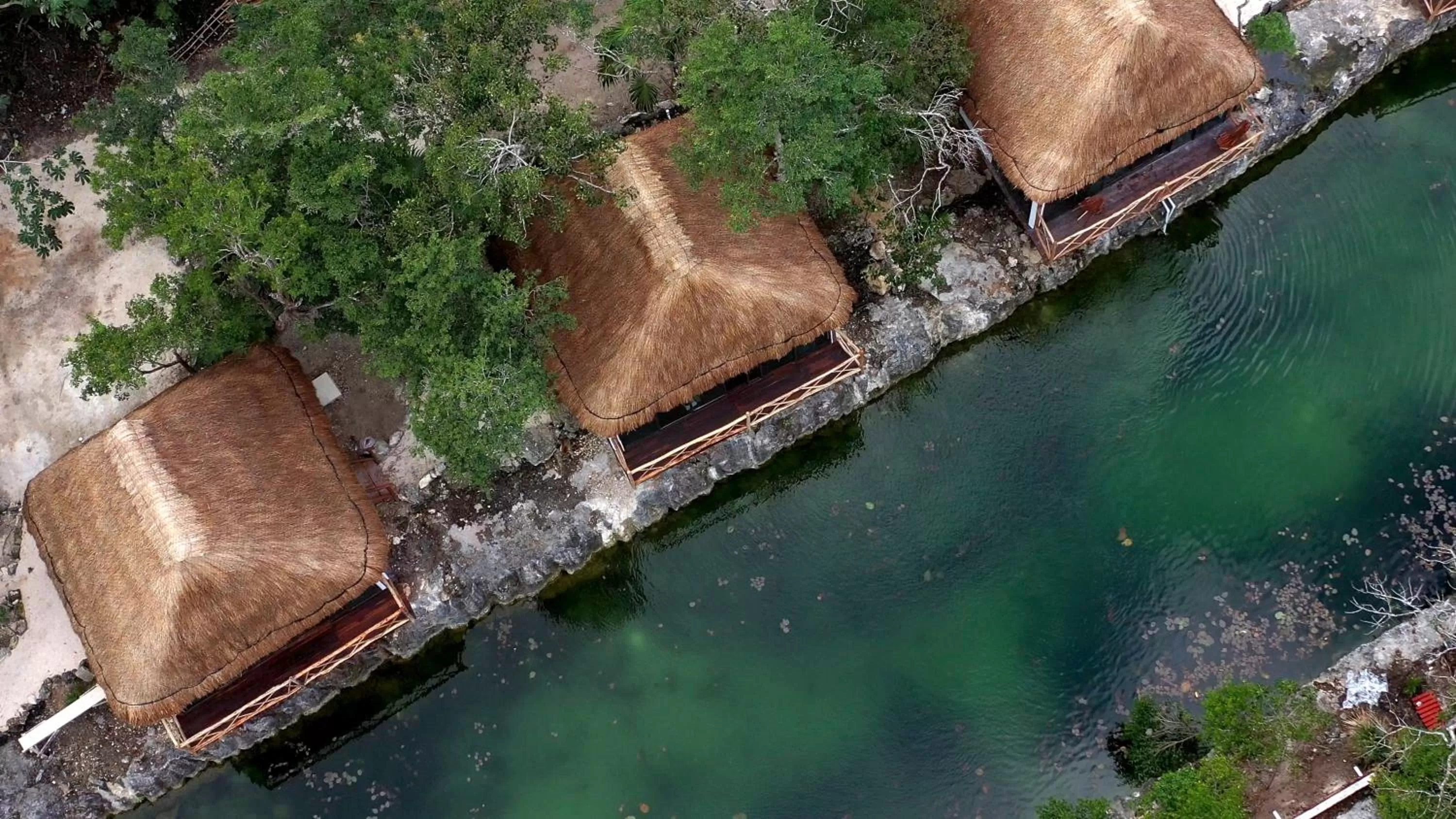Bird's eye view in Zamna eco-lodge Tulum