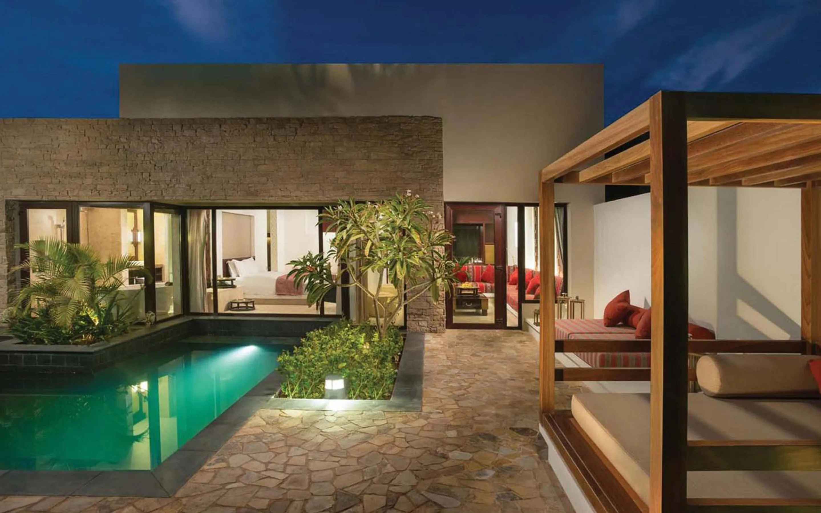 Seating area in Al Baleed Resort Salalah by Anantara