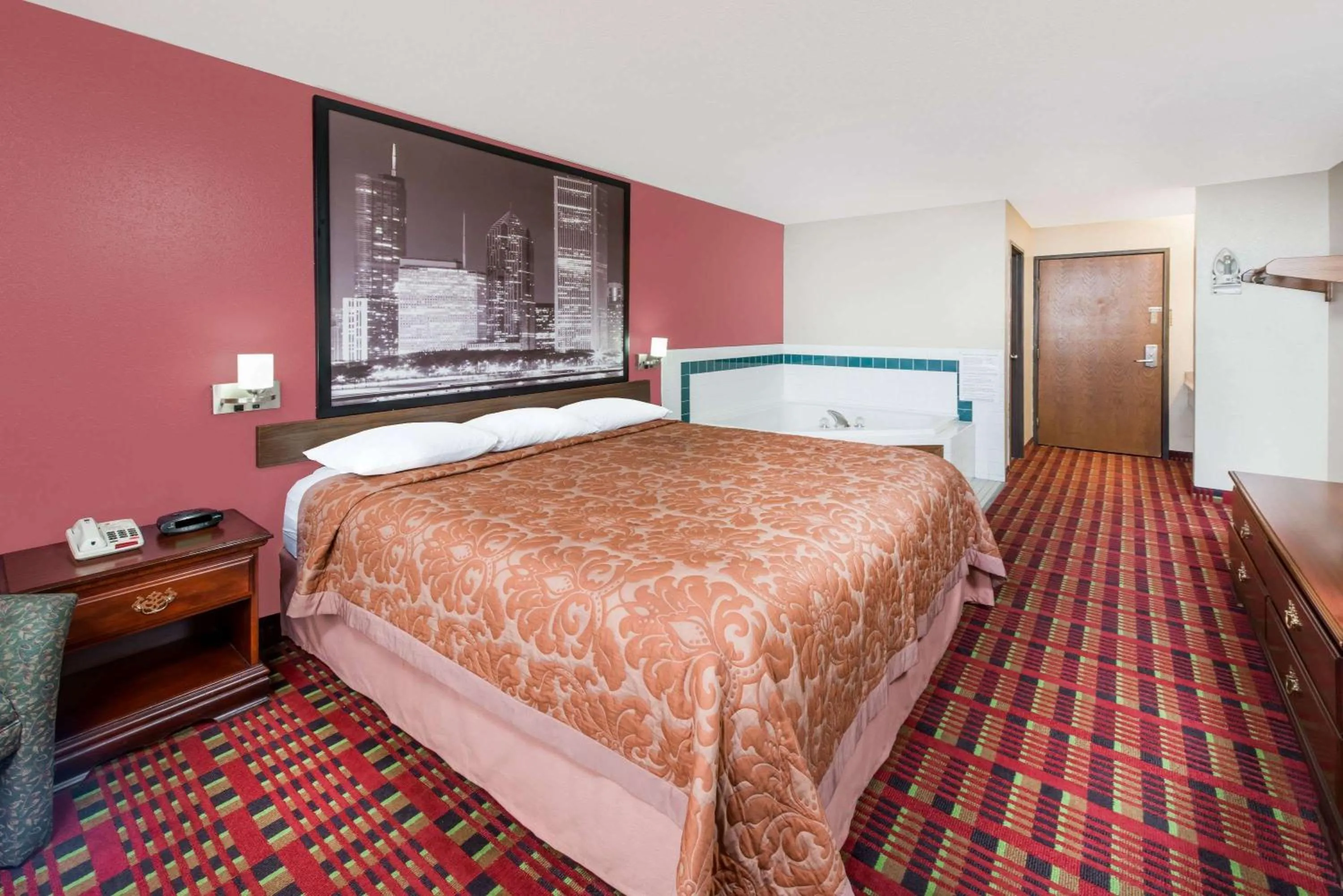Photo of the whole room, Bed in Super 8 by Wyndham Paris IL