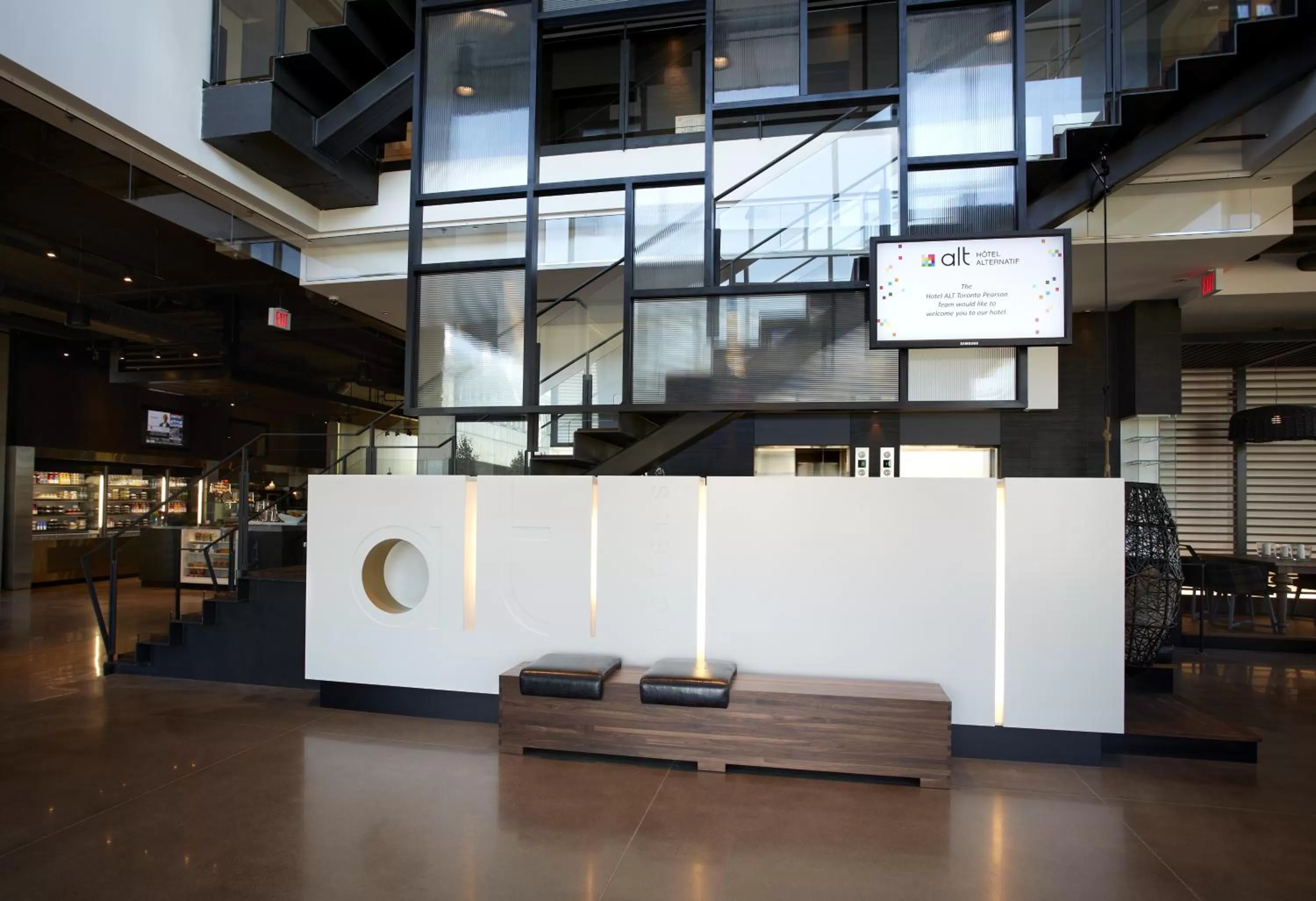 Lobby or reception in Alt Hotel Toronto Airport