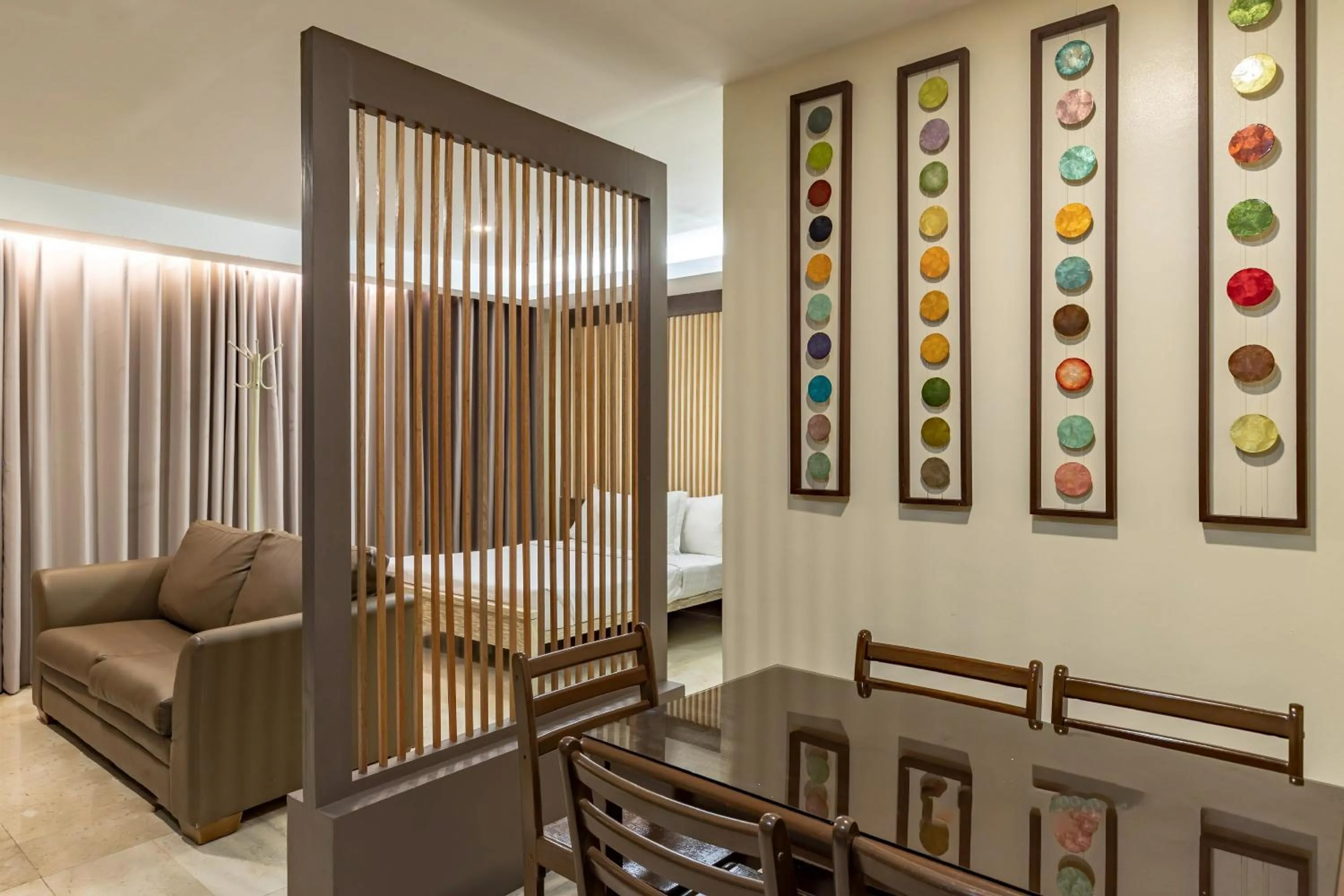 Seating area in Selah Garden Hotel Manila