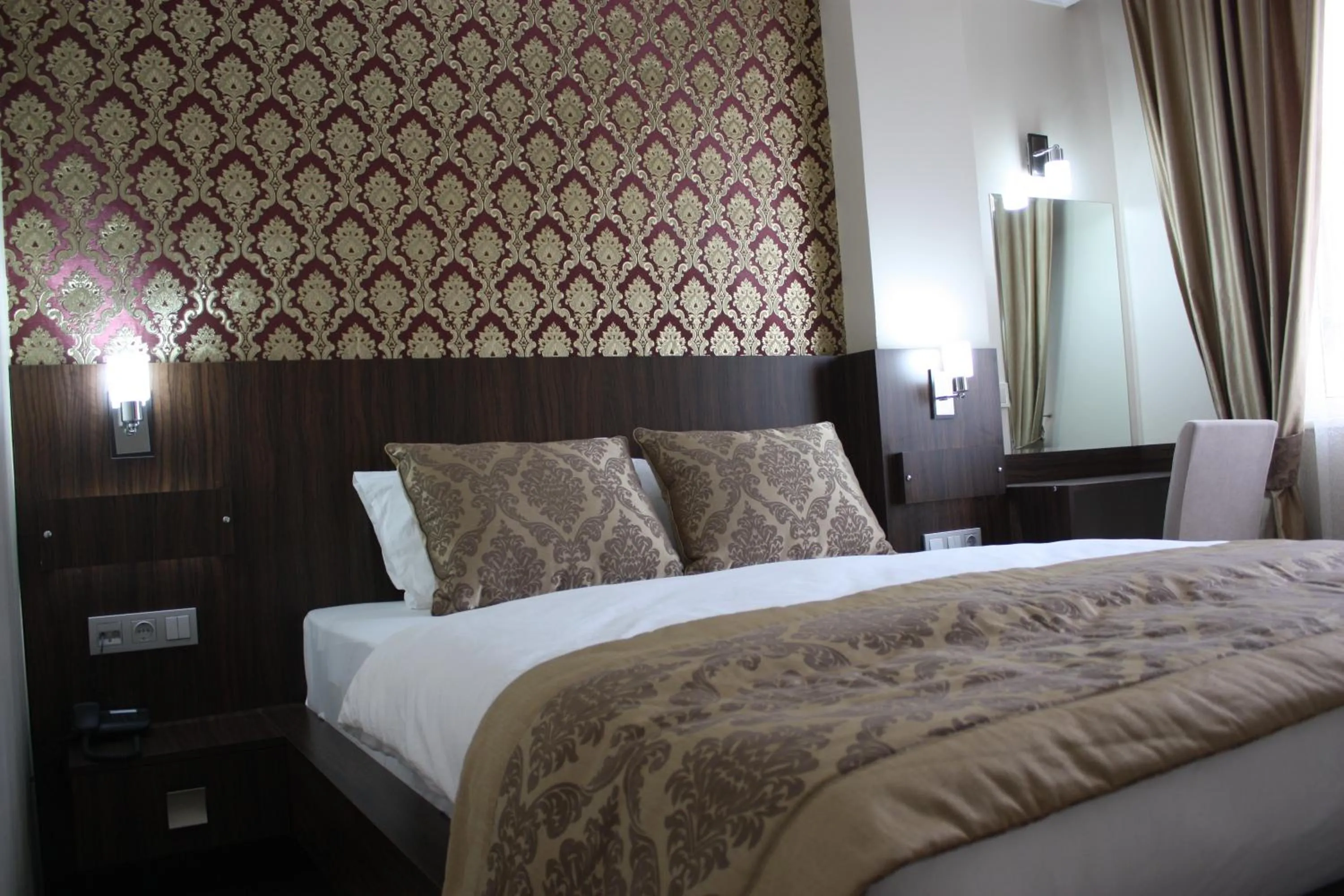 Decorative detail, Bed in Istanbul Central Hotel