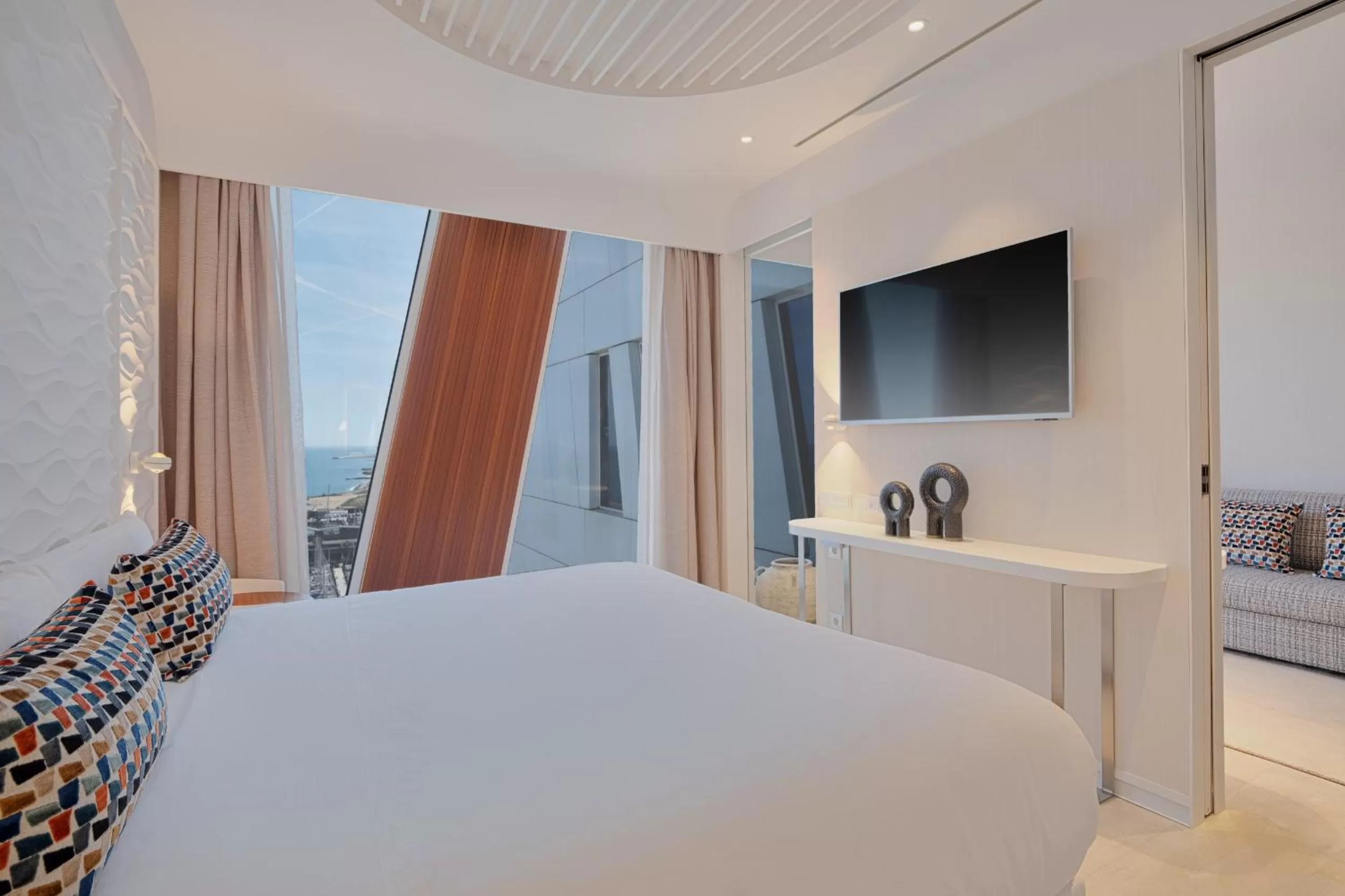 Bedroom, Bed in Hotel Marina Badalona