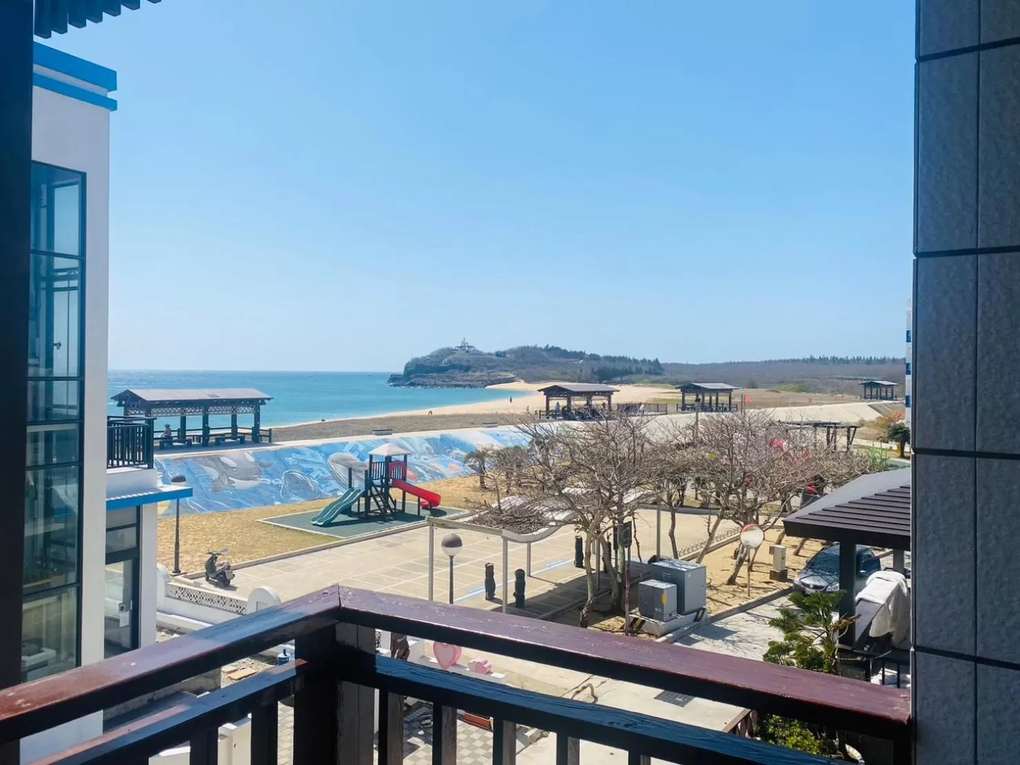Balcony/Terrace in Beachcastle & Sea View Villa