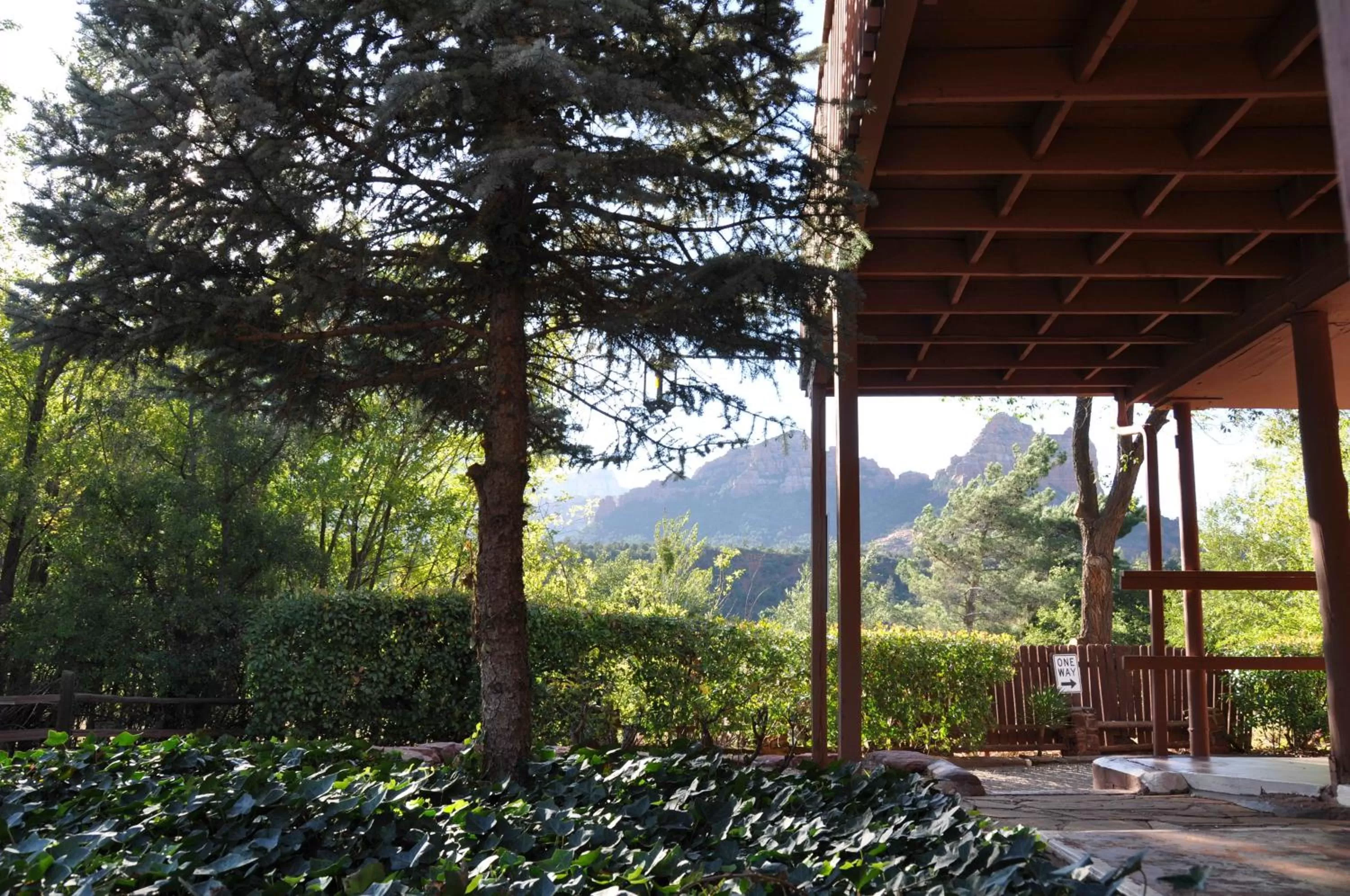 Facade/entrance, View in La Petite Sedona