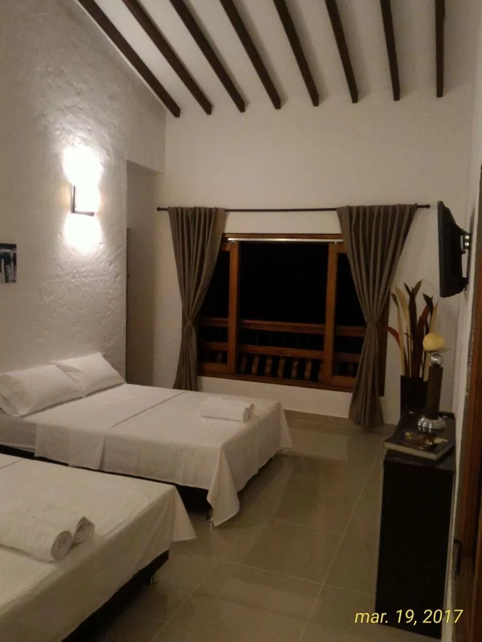 Bed in Finca Hotel Guali Santafe