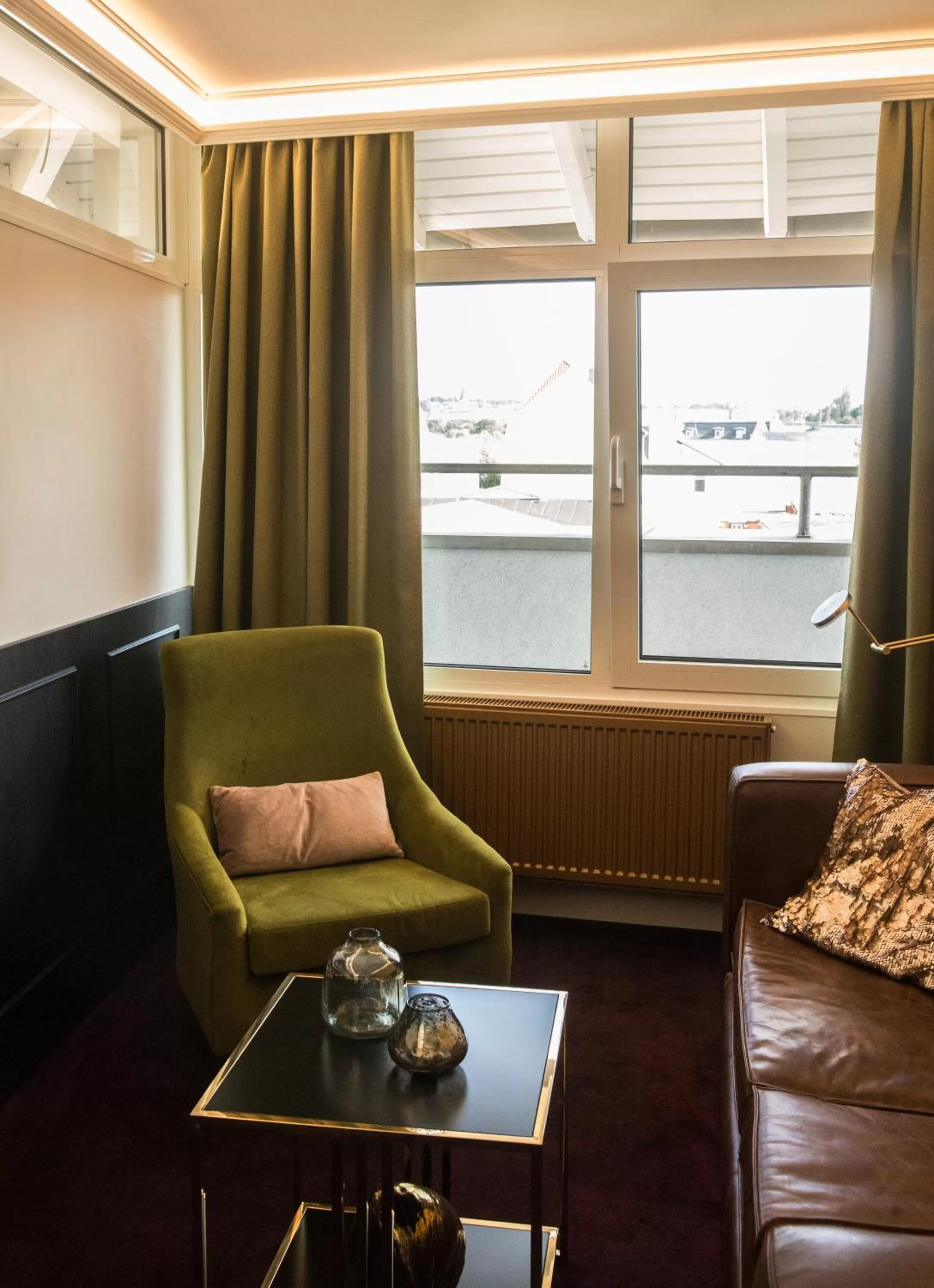 Living room in Nordhäuser Fürstenhof & TinySky-Resort