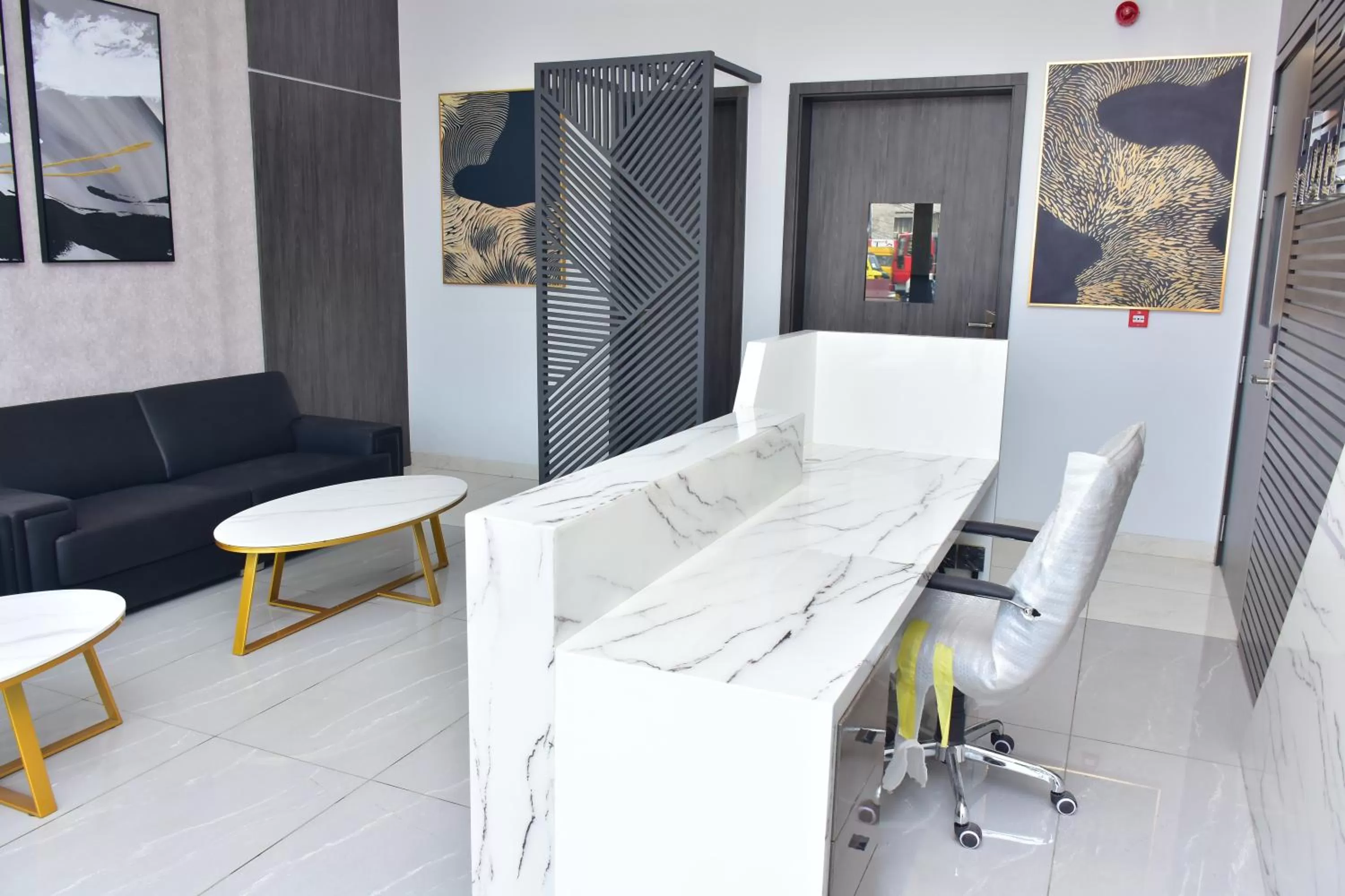 Seating area in Hotel Stella