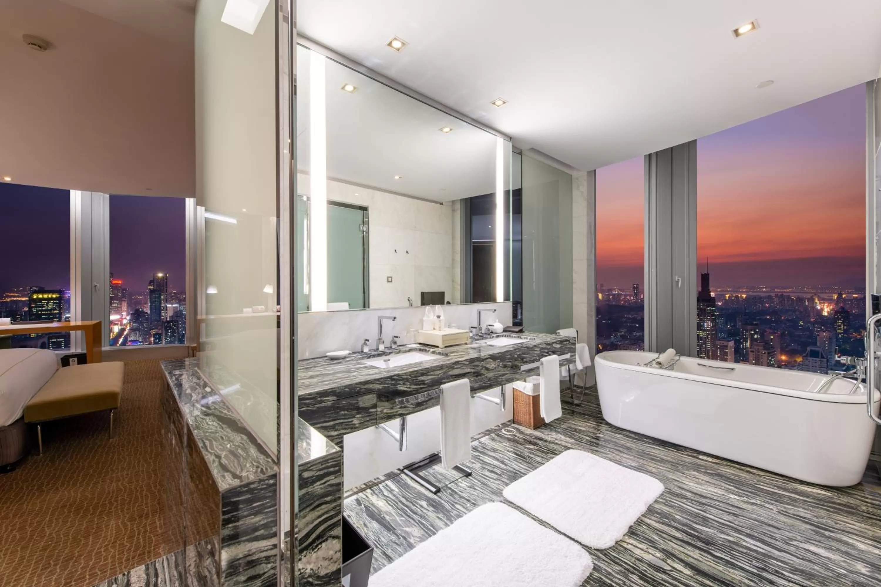 Bathroom in InterContinental Nanjing by IHG