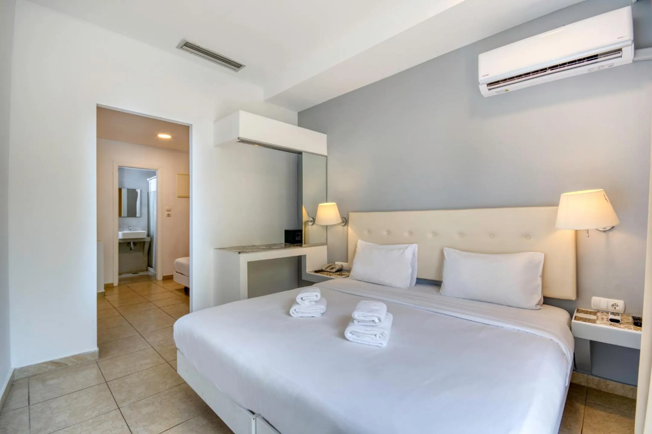 Bed in Astron Hotel Rhodes