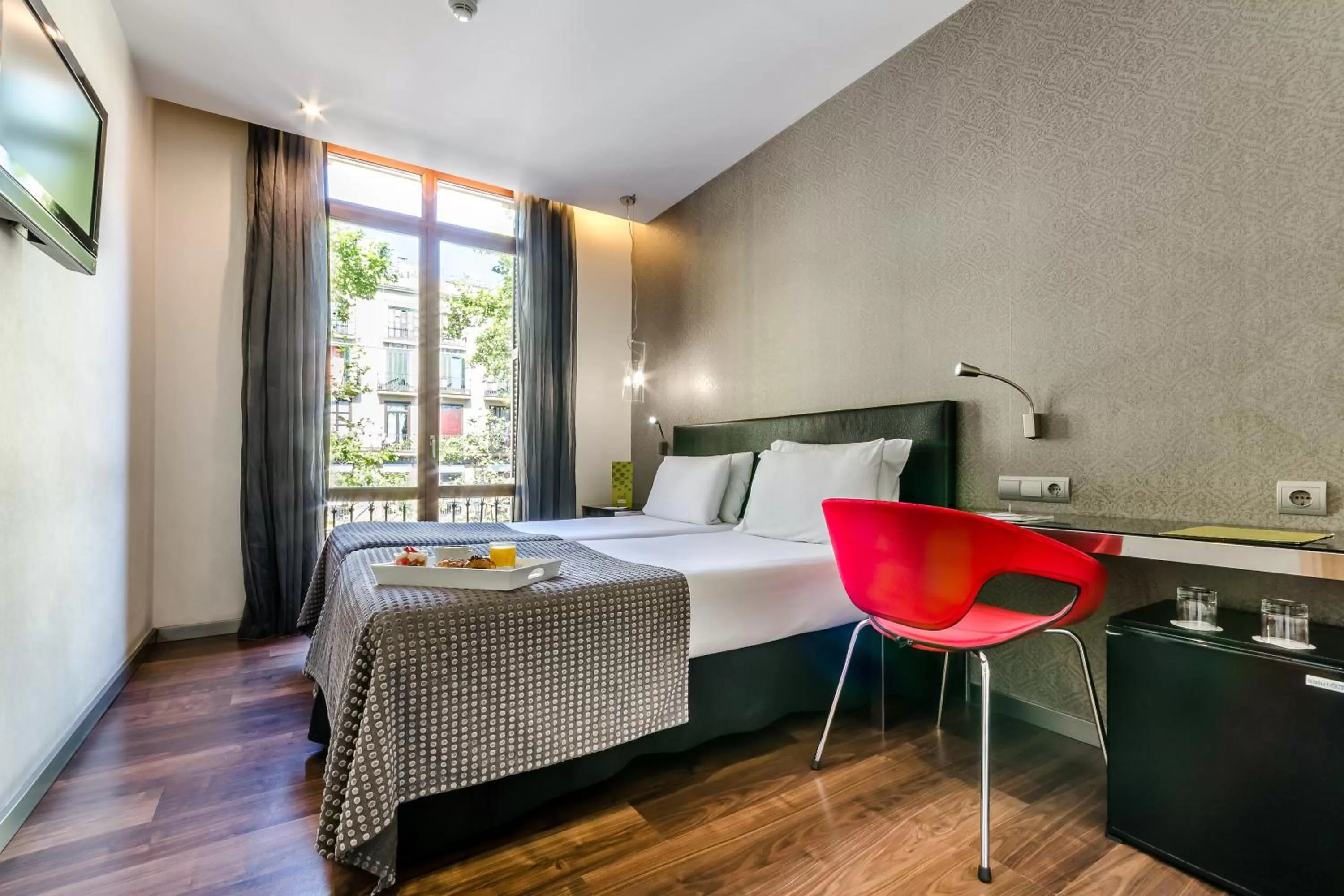 Bed in Exe Ramblas Boquería