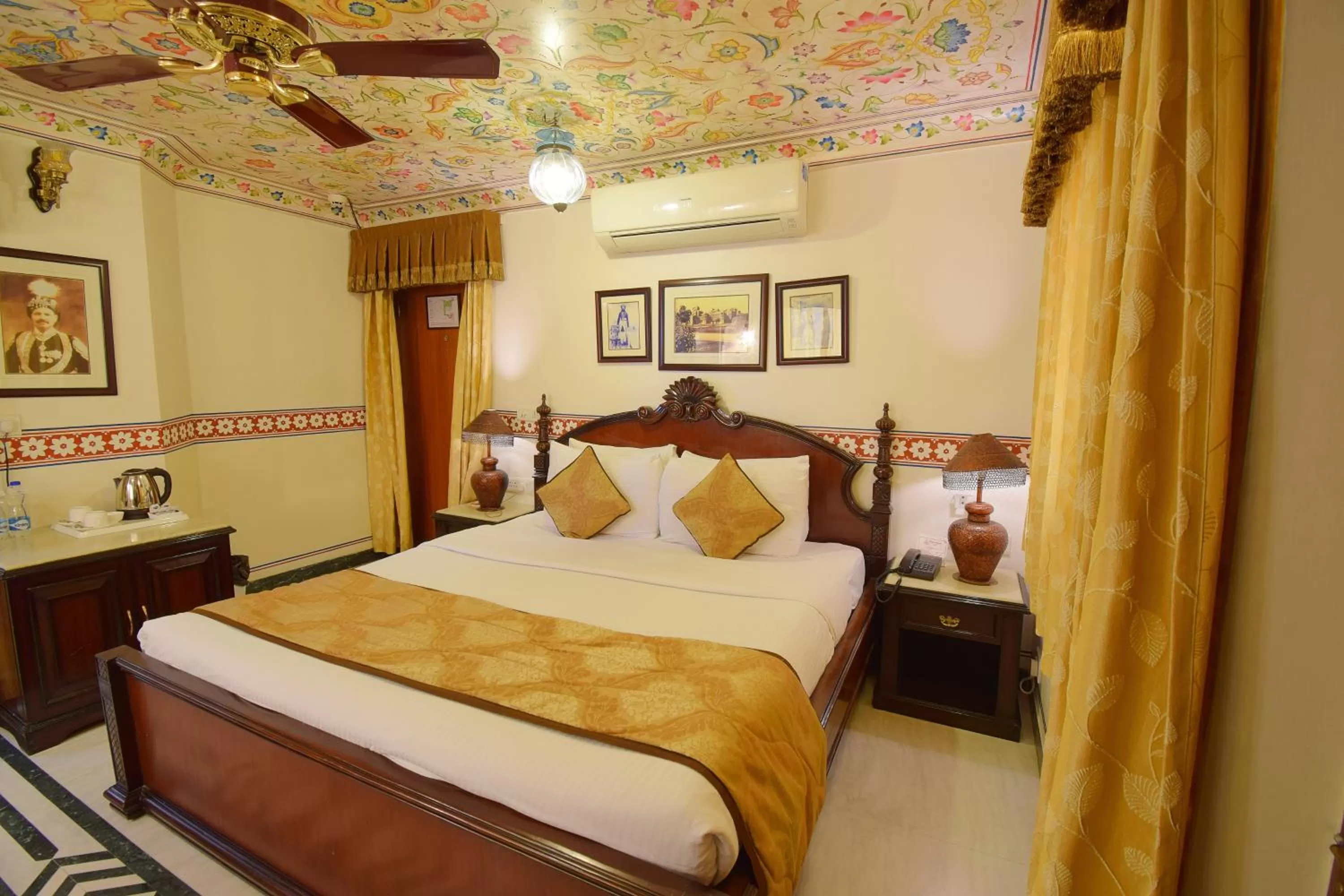 Bed in Umaid Bhawan - A Heritage Style Boutique Hotel