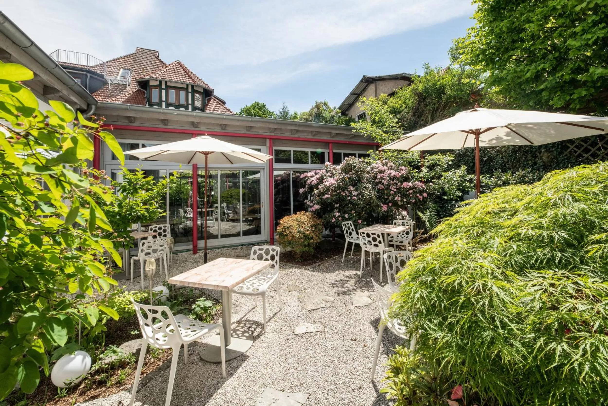 Garden view in Boutique-Hotel Villa Anna