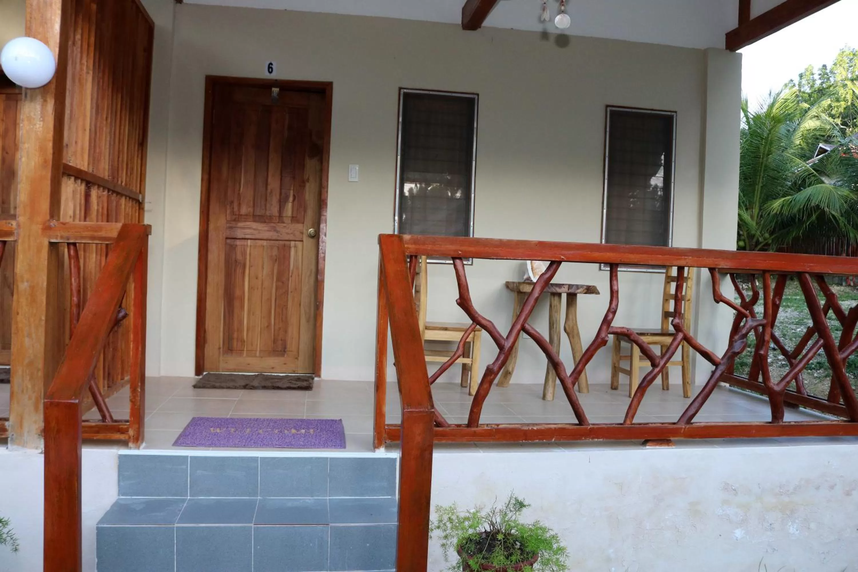 Balcony/Terrace in D's Oceanview Beach Resort