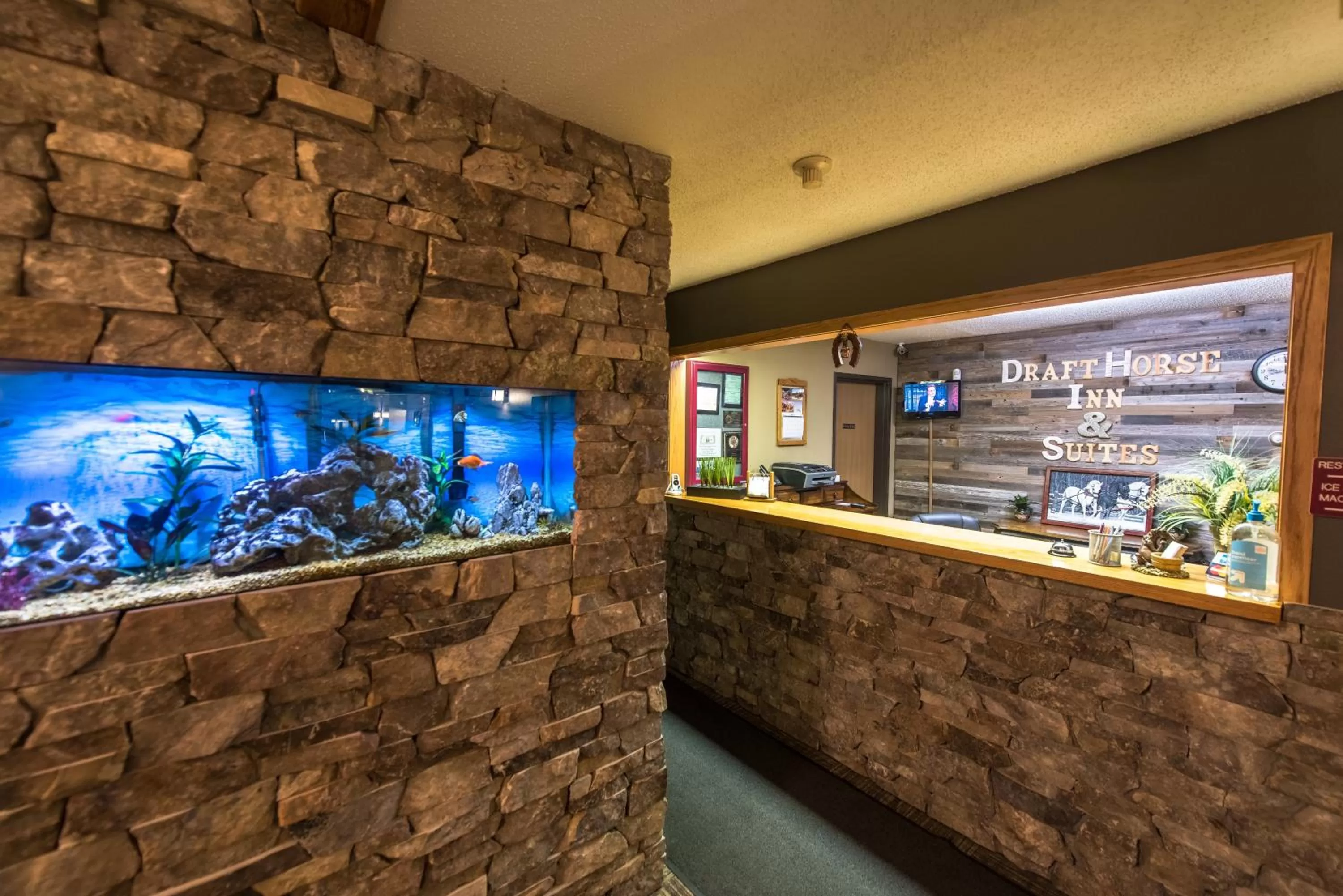Lobby or reception in Draft Horse Inn and Suites